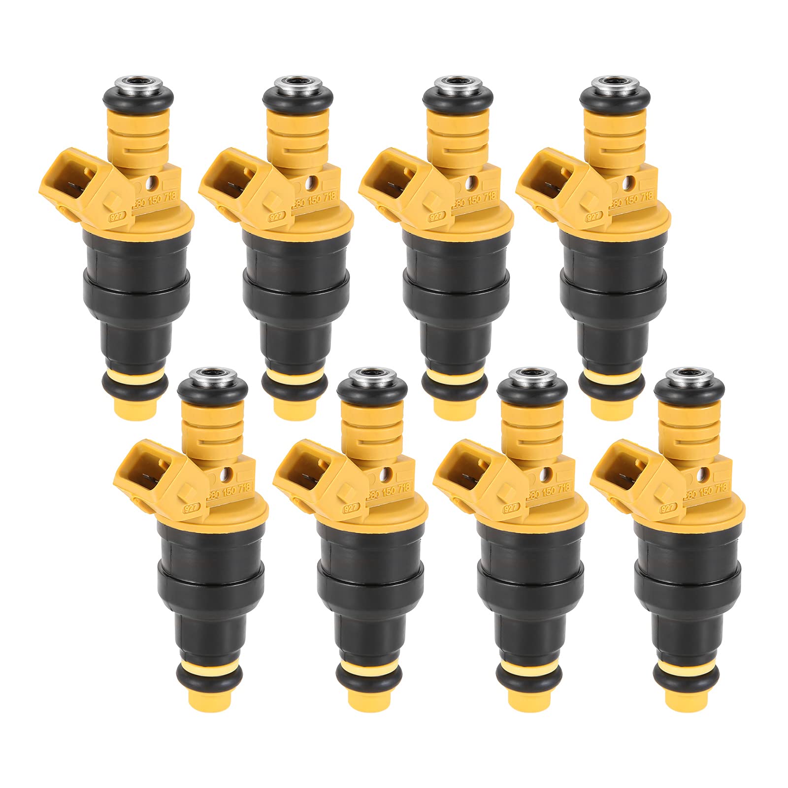 0280150718 Fuel Injector Replacement For Ford Compatible With F150 F250 F350 E150 E250 Mustang Expedition Lincoln Mercury 4.6L 5.0L 5.4L 5.8L Engine Replace# 280150943 0280150939 0280150909 0280150943