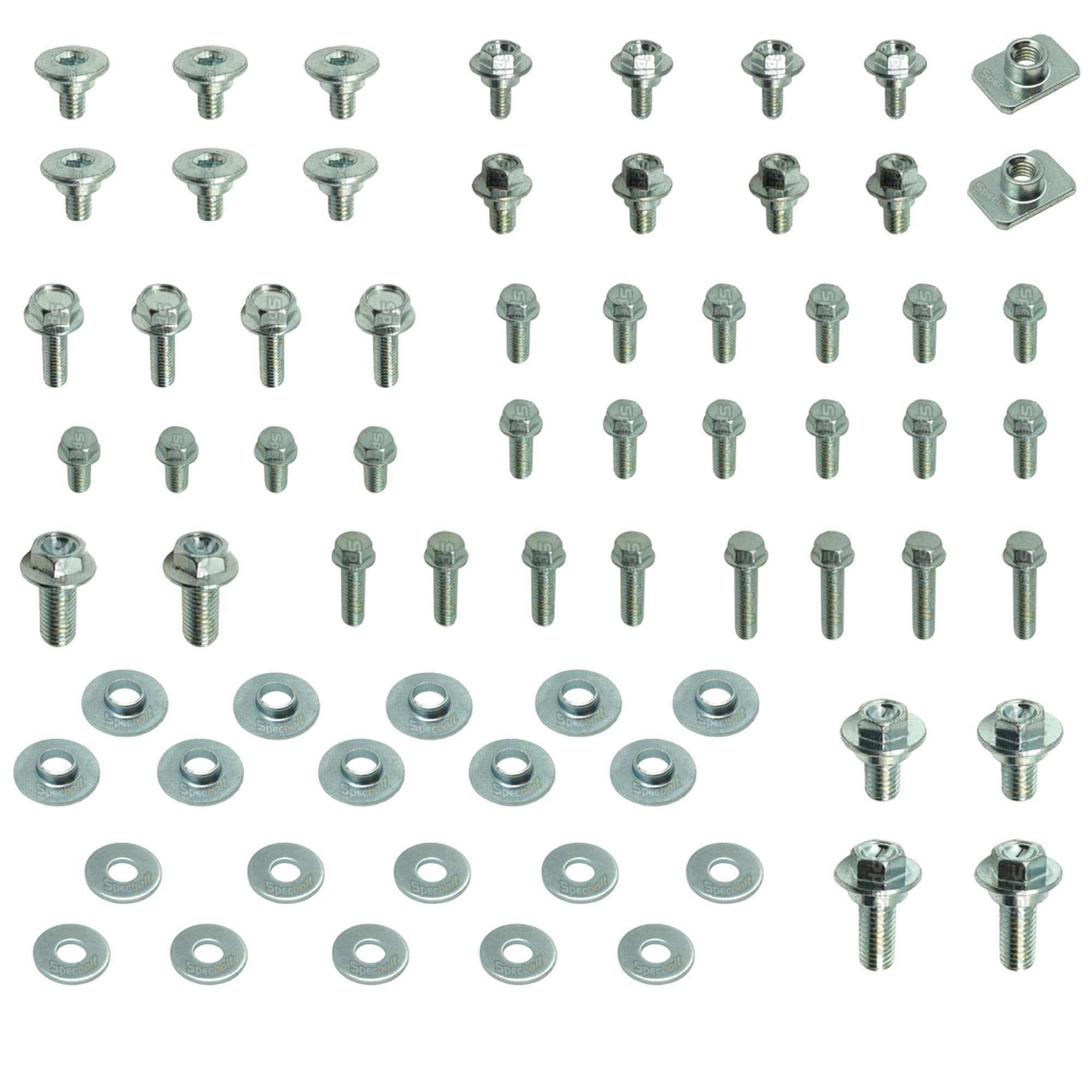 70Pc Specbolt Fits Cr Crf Body Bolt Kit For Plastics Seat Fenders Shrouds. Fits Cr85 Cr125 Cr250 Cr500 & Crf150 Crf250 Crf450 R Models Crf150R Crf250R Crf450R