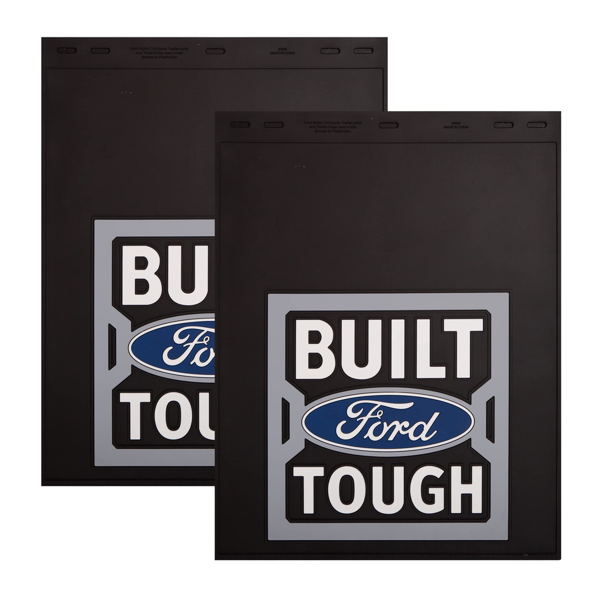 Plasticolor 001861R01 Built Ford Tough 18X24 Mud Guard - Set Of 2 Pieces