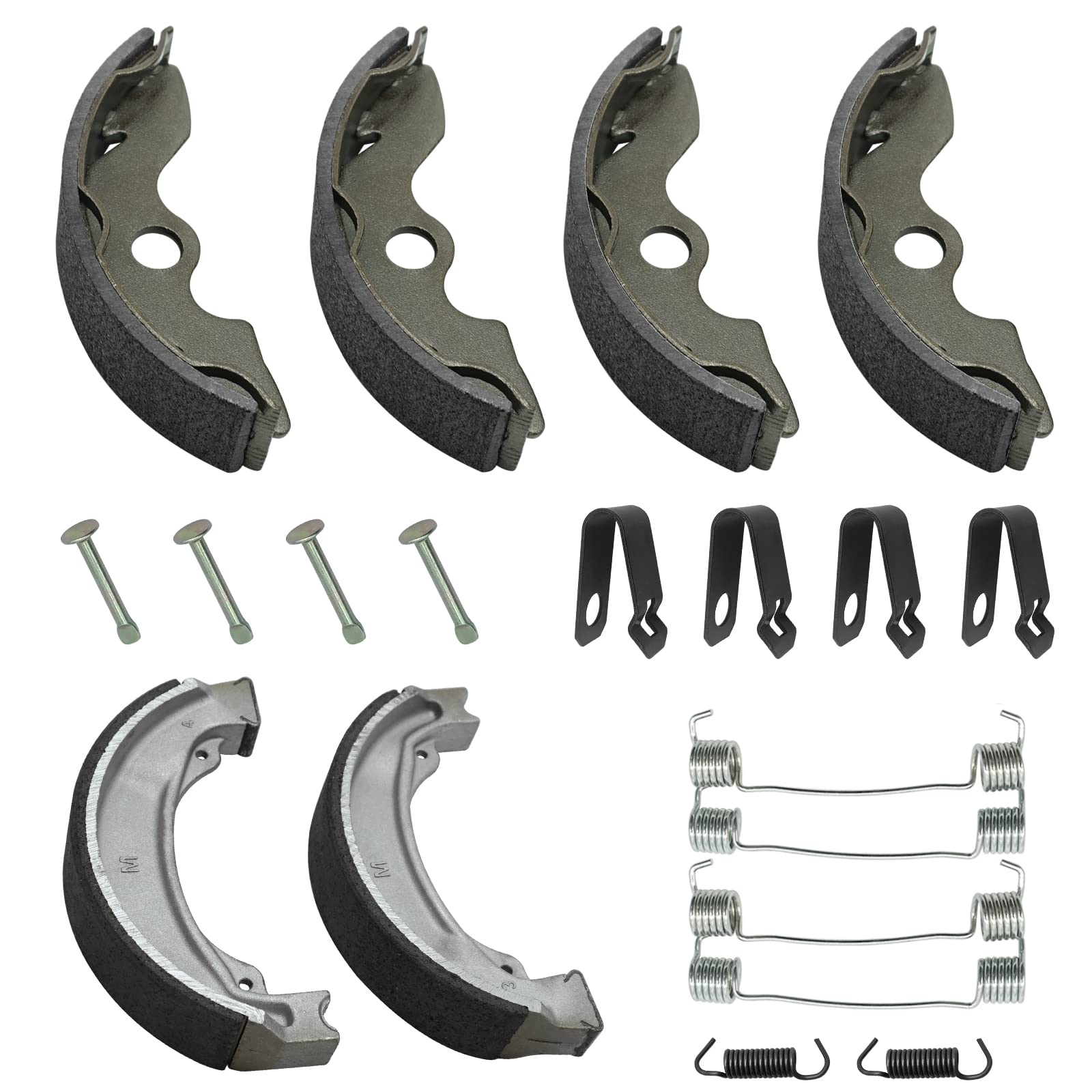Front & Rear Brake Shoes Kit For Honda Recon 250 1997-2022, 06450-Hc4-900 06430-Hm8-A10 06430-Hm8-A00
