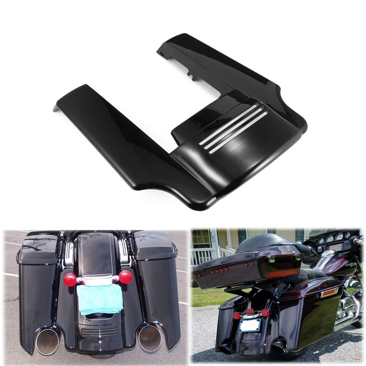 Aqimy 5' Motorcycle Rear Fender Extension Stretched Filler For Harley Touring Street Road Glide 2014-2023 2022 2021 2020