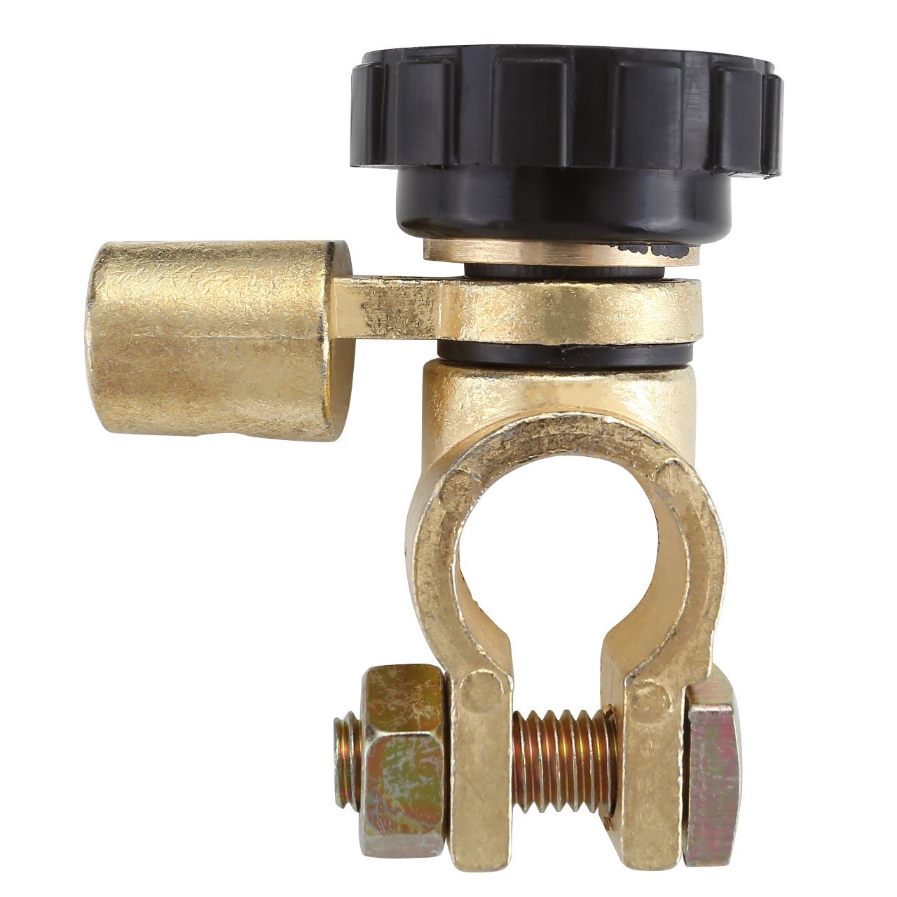 Graceme Battery Master Disconnect Cut Off Switch 6V 12V 24V Negative Post Marine Boat Car Rv Vehicles Battery Saver (Top Post(6V / 12V)-360 Degree)-1