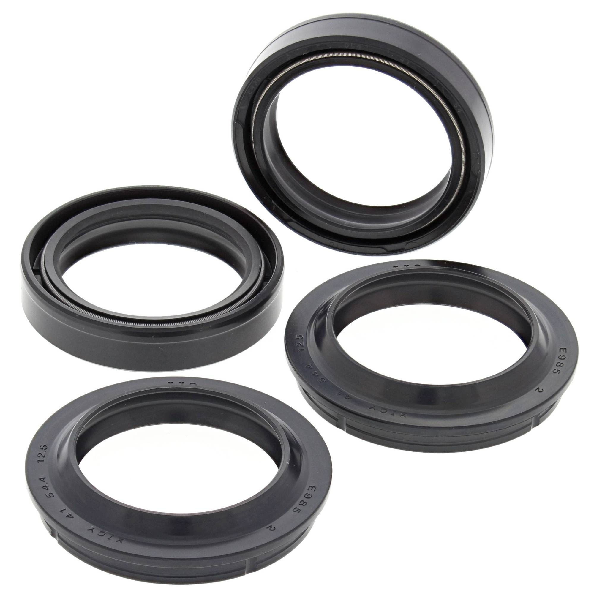 All Balls Racing 56-132 Fork & Dust Seal Kit Compatible With/Replacement For Buell, Honda, Suzuki, Yamaha