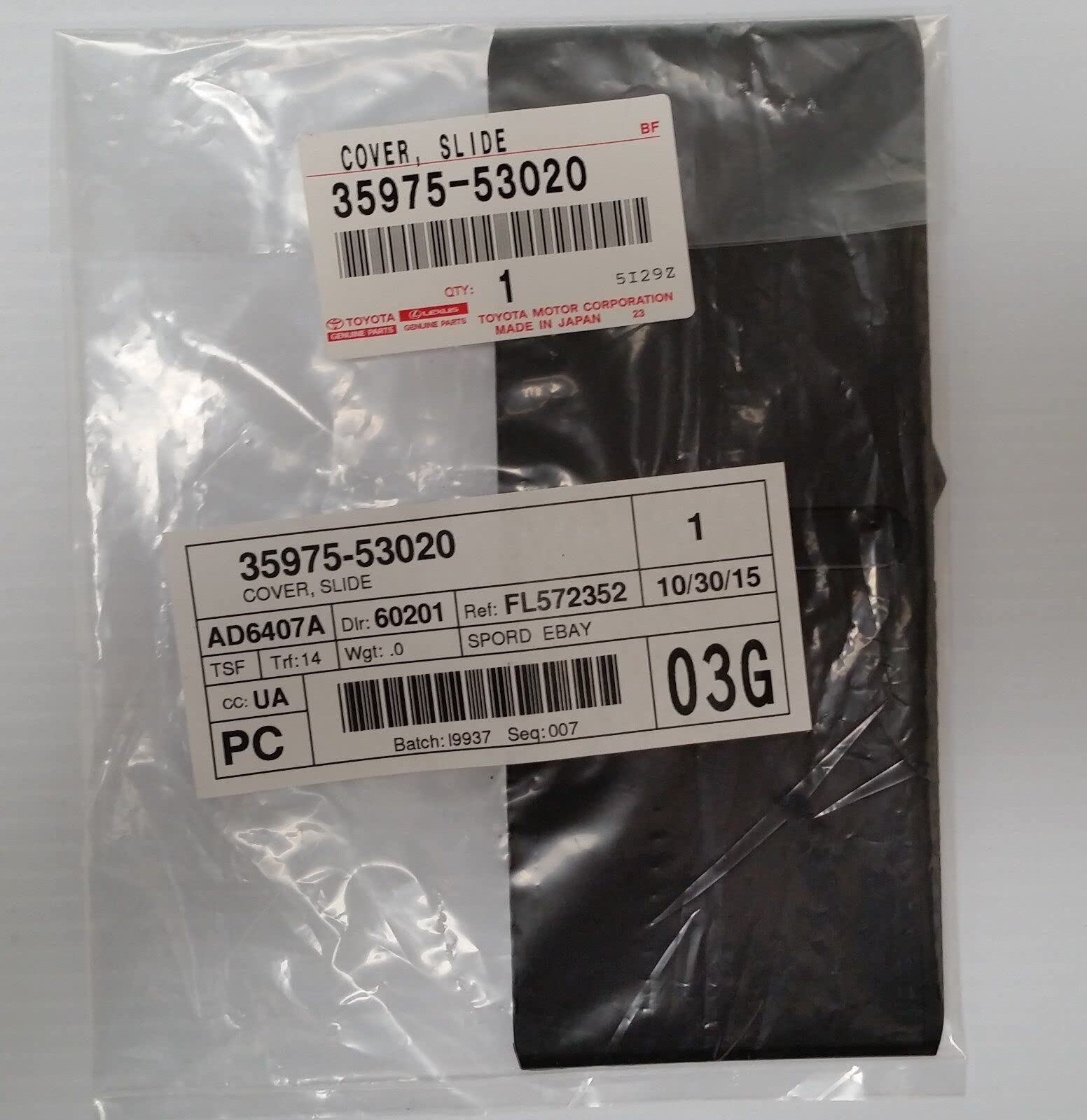 Lexus Genuine Shift Console Slide Cover Oem 35975-53020