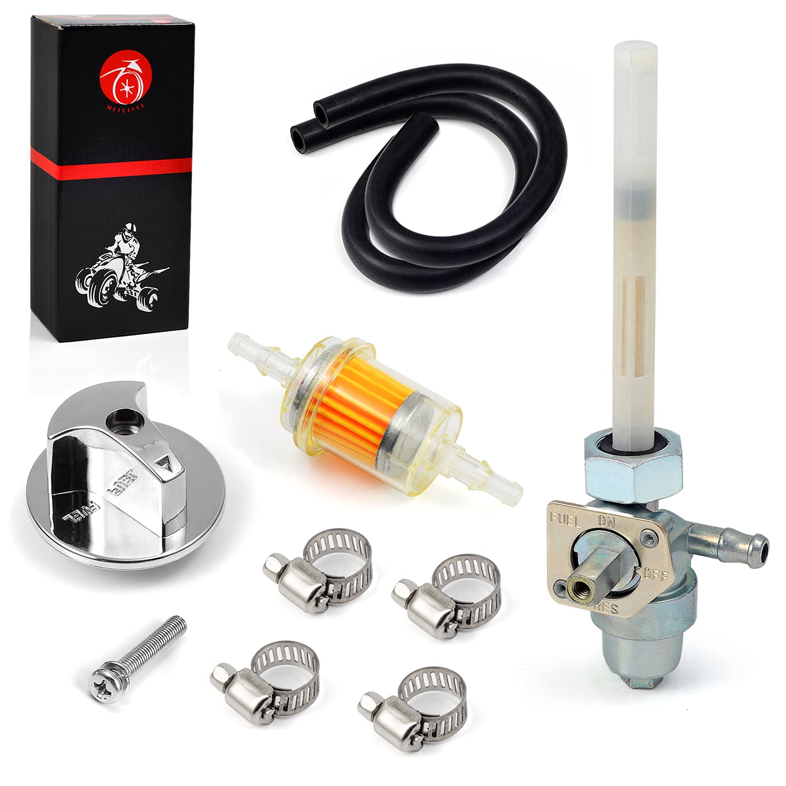 Fuel Valve Petcock Tank Switch For Honda 1993-2006 Sportrax 300 Trx 300Ex 1986-1988 Fourtrax 200 Trx 200Sx 1987-1988 1991-1992 Fourtrax 250 Trx250X