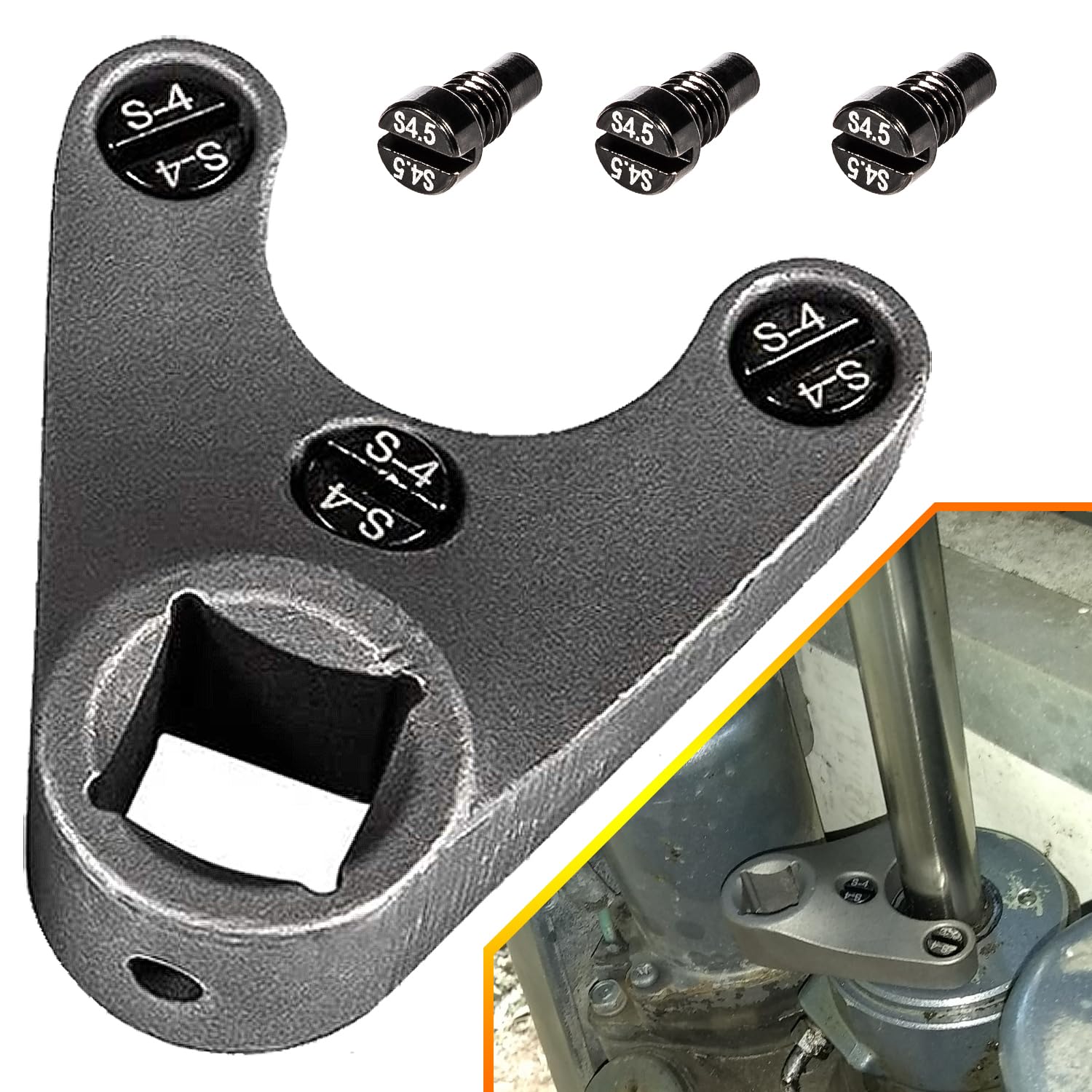 Yoursme Trim/Tilt Pin Wrench Mt0004-38Mm X 4Mm For All Seastar Steering Cylinders & For Yamaha 4 Stroke V6 Remove Hydraulic Cylinders Trim/Tilt Caps