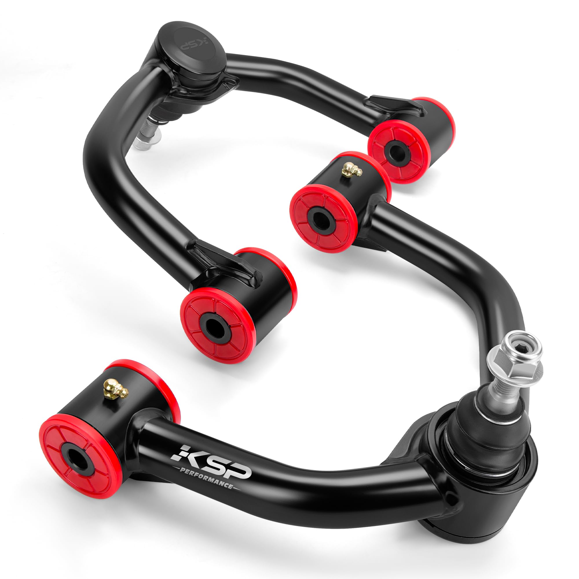 Ksp 2-4Inch Upper Control Arms Compatible With F-150, Suspension Kits Tubular Black Arms Alignment Lift 2 To 4” For 2004-2020 F150, Replacement Factory/Stock Suspension Arms, 2Nd Generation