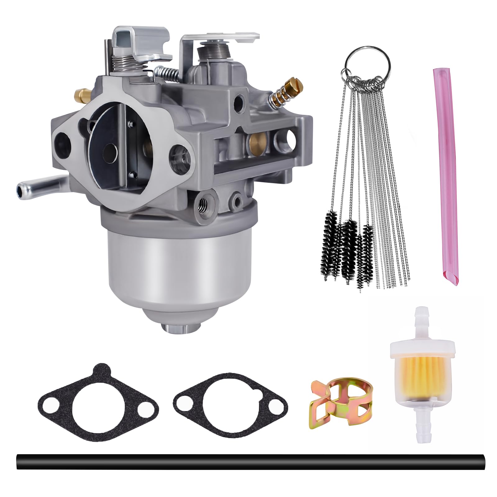 Carburetor For Kawasaki Fb460V 4 Stroke Engine 15003-2796 15003-2777 Carb With Gaskets Filter Clamp Fuel Line Cleaner Tool Kit