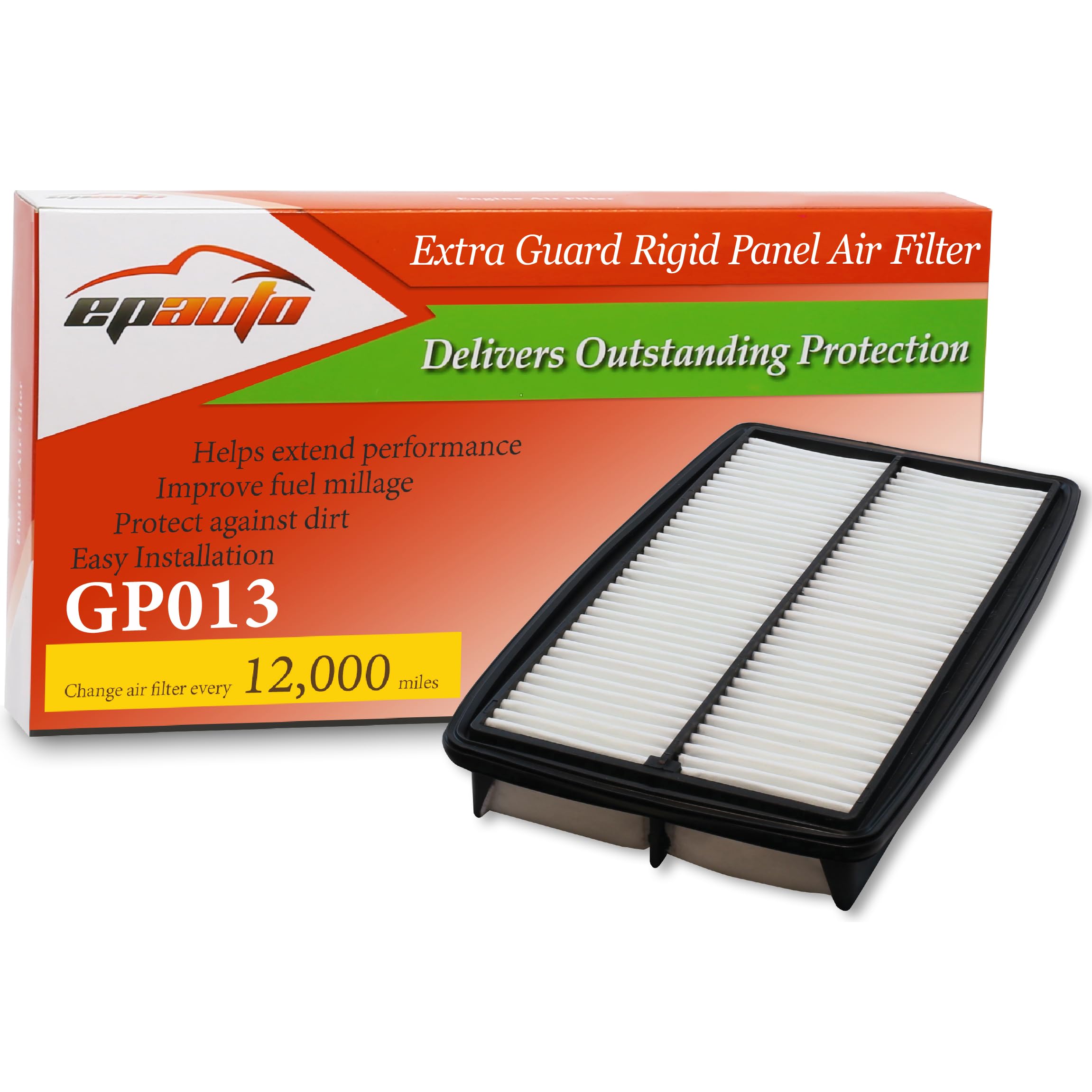 Epauto Gp013 (Ca10013) Rigid Panel Engine Air Filter