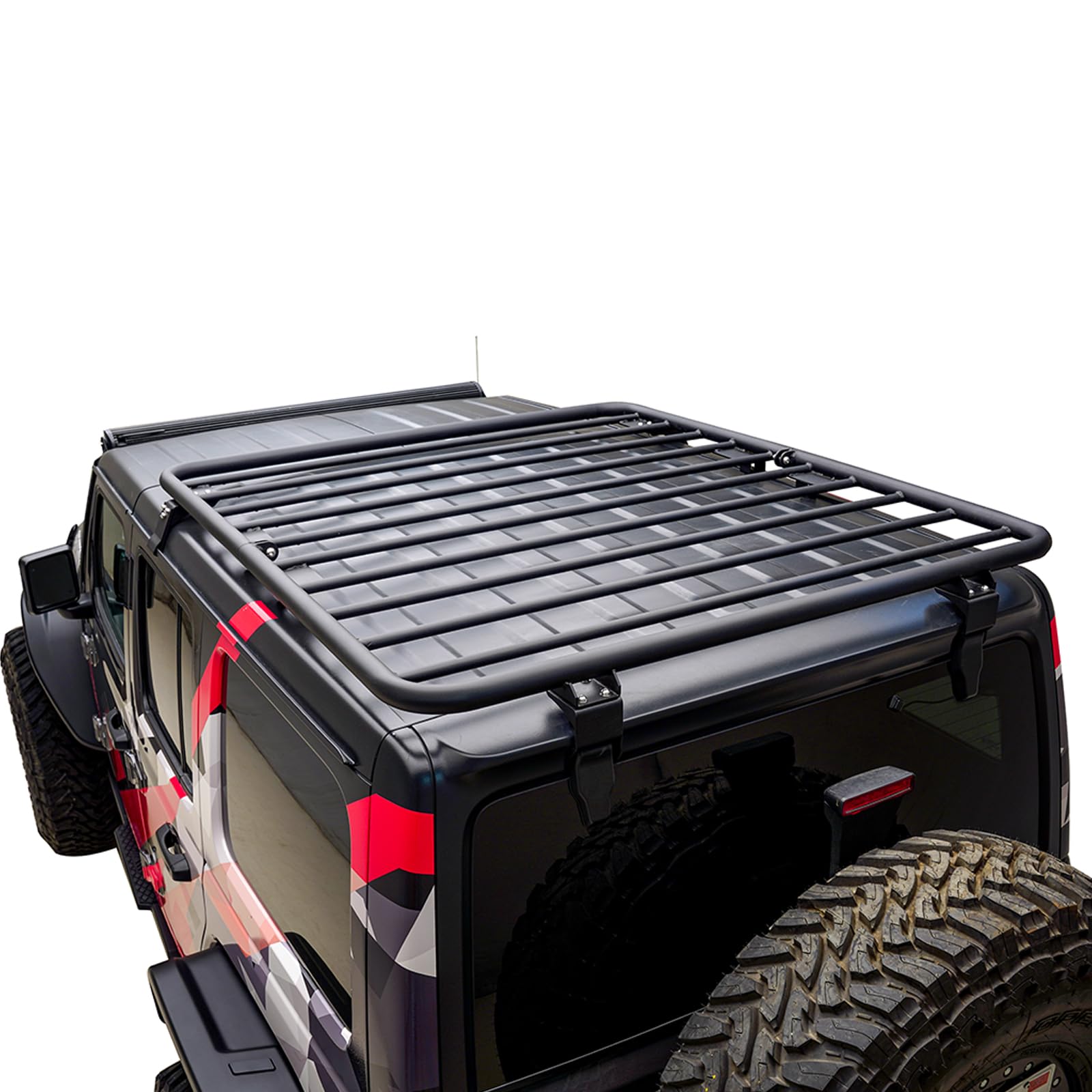 Paramount 81-20802 Flat Roof Rack Cargo Basket Fit For 2018-2021 Wrangler Jl (2 Door/4 Door)