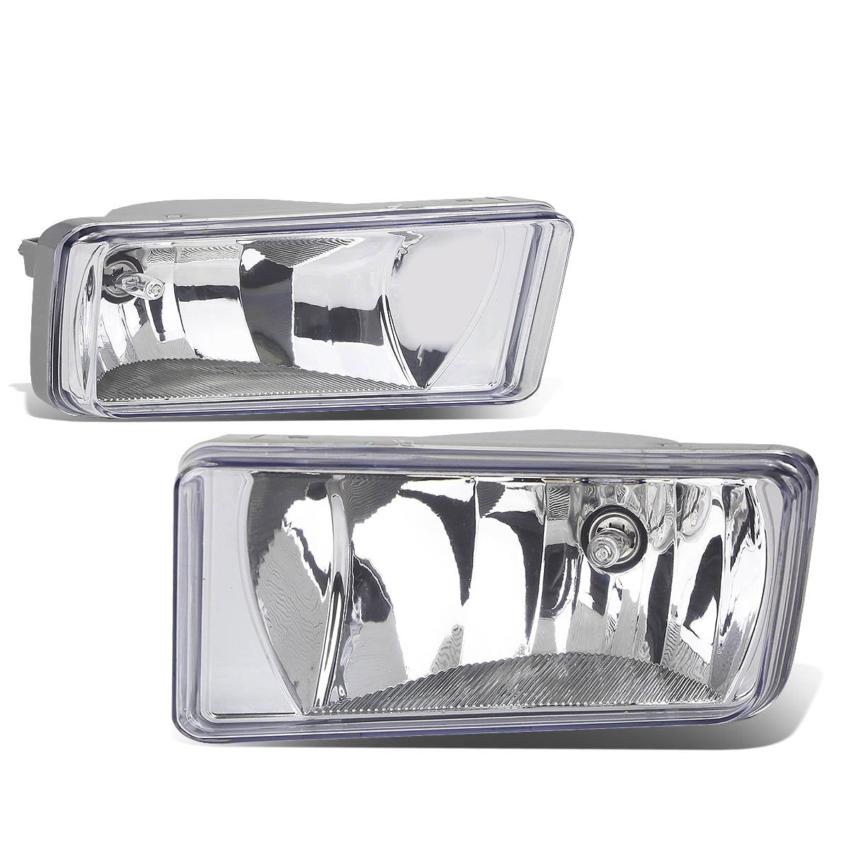 Auto Dynasty Bumper Driving Fog Lights, Passenger And Driver Side, Compatible With Silverado Sierra Escalade Avalanche Suburban Tahoe Yukon 2007-2014 With Off-Road Package, Clear Lens