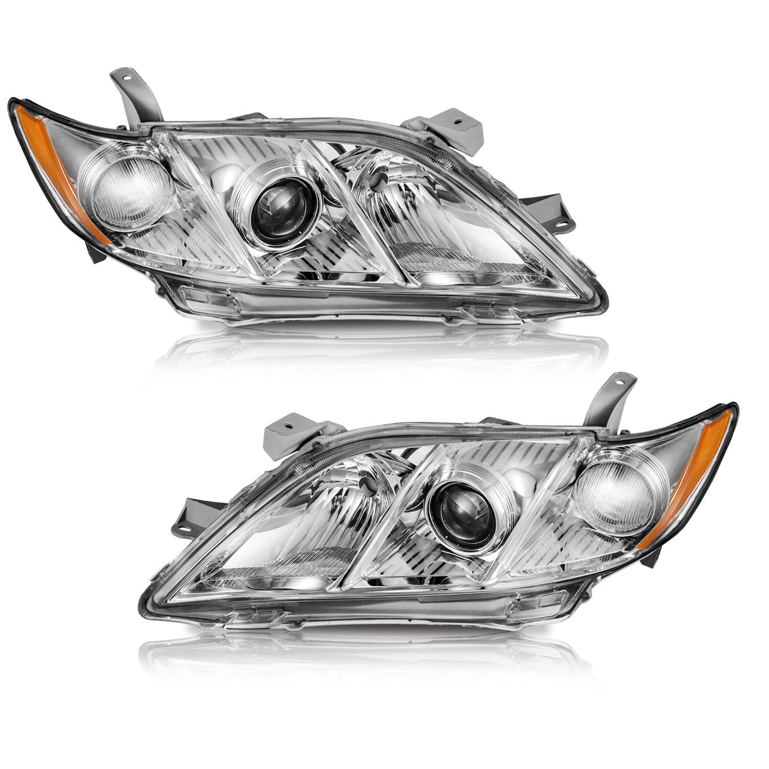 Weelmoto Anti-Fogging Headlights Assembly For 2007-2009 Toyota Camry, Headlights For 2007 2008 2009 Toyota Camry Us Version Replacement Headlamp