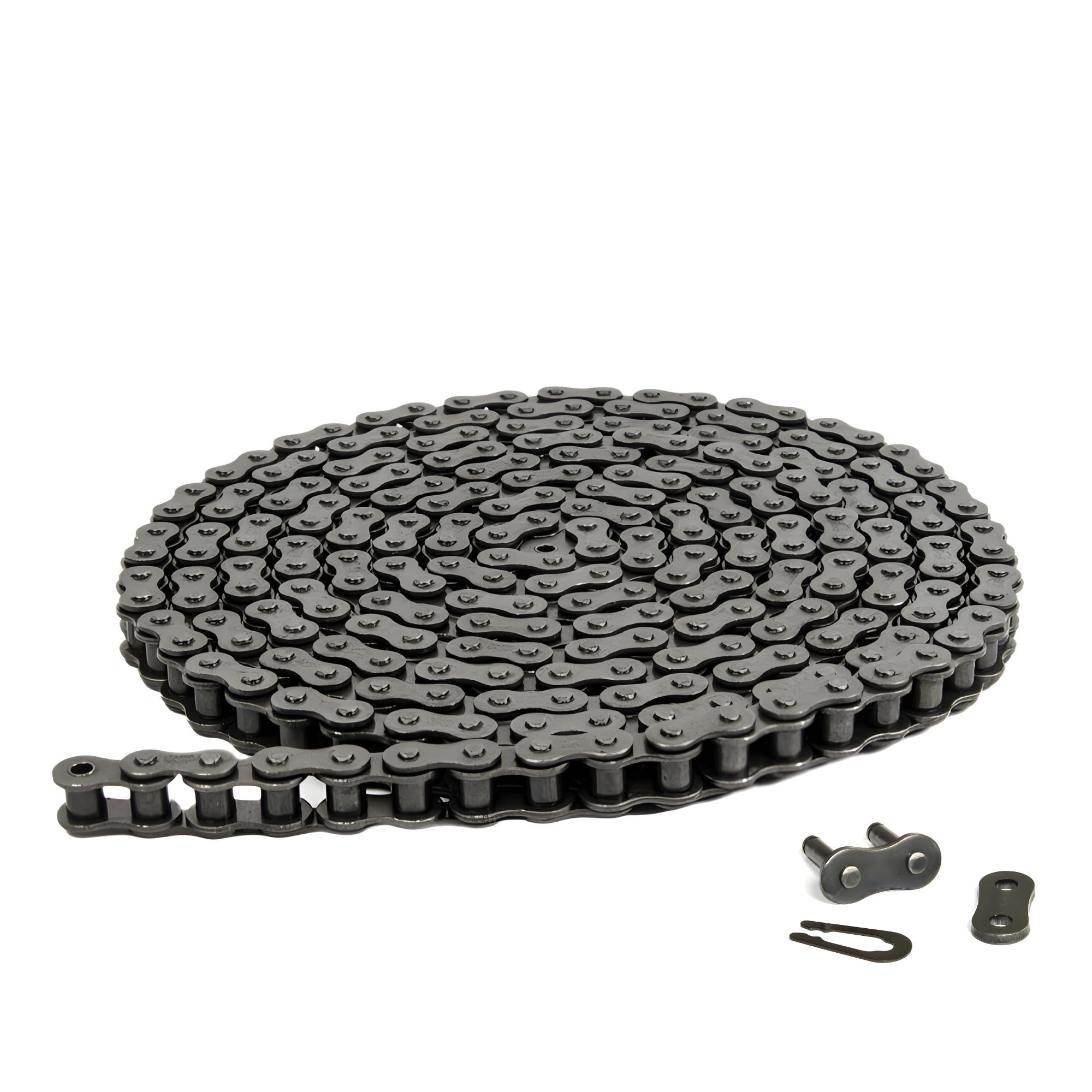 Jeremywell #35 Roller Chain 4 Feet (128 Links) + 1 Master Link For Go Karts, Mini Bikes, Motorcycles, Dirt Bike And Industrial Machinery