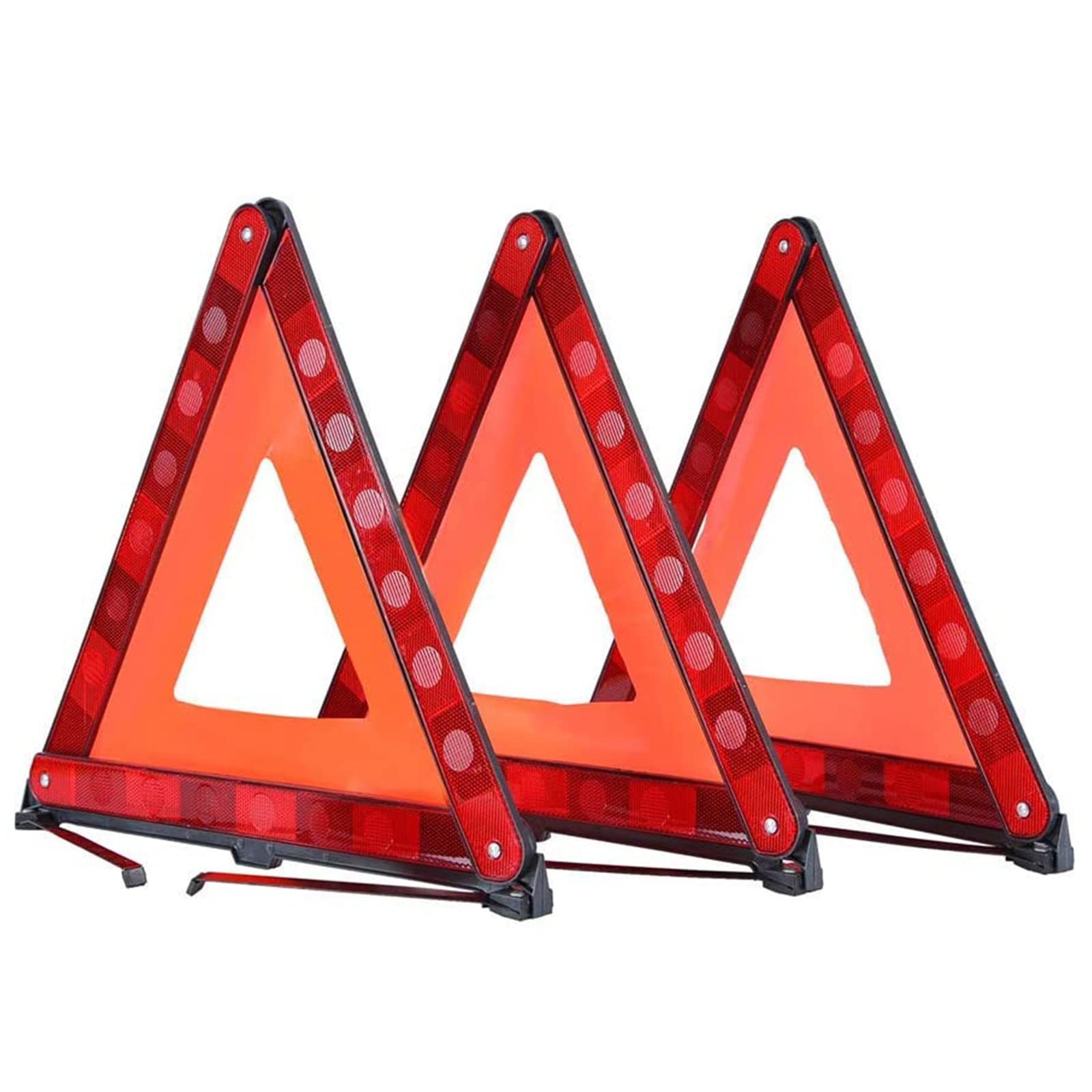 Atp Triangle Warning Frame Triangle Emergency Warning Triangle Reflector Safety Triangle Kit 3 Pack