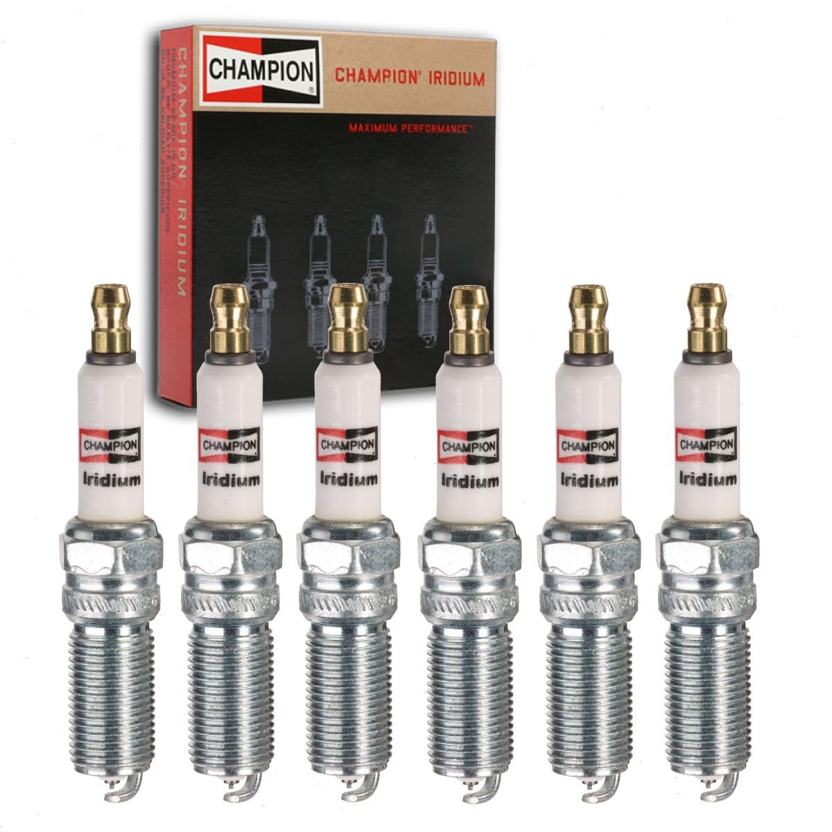 6 Pc Champion Iridium Spark Plugs Compatible With Ford F-150 2.7L 3.5L V6 2011-2020