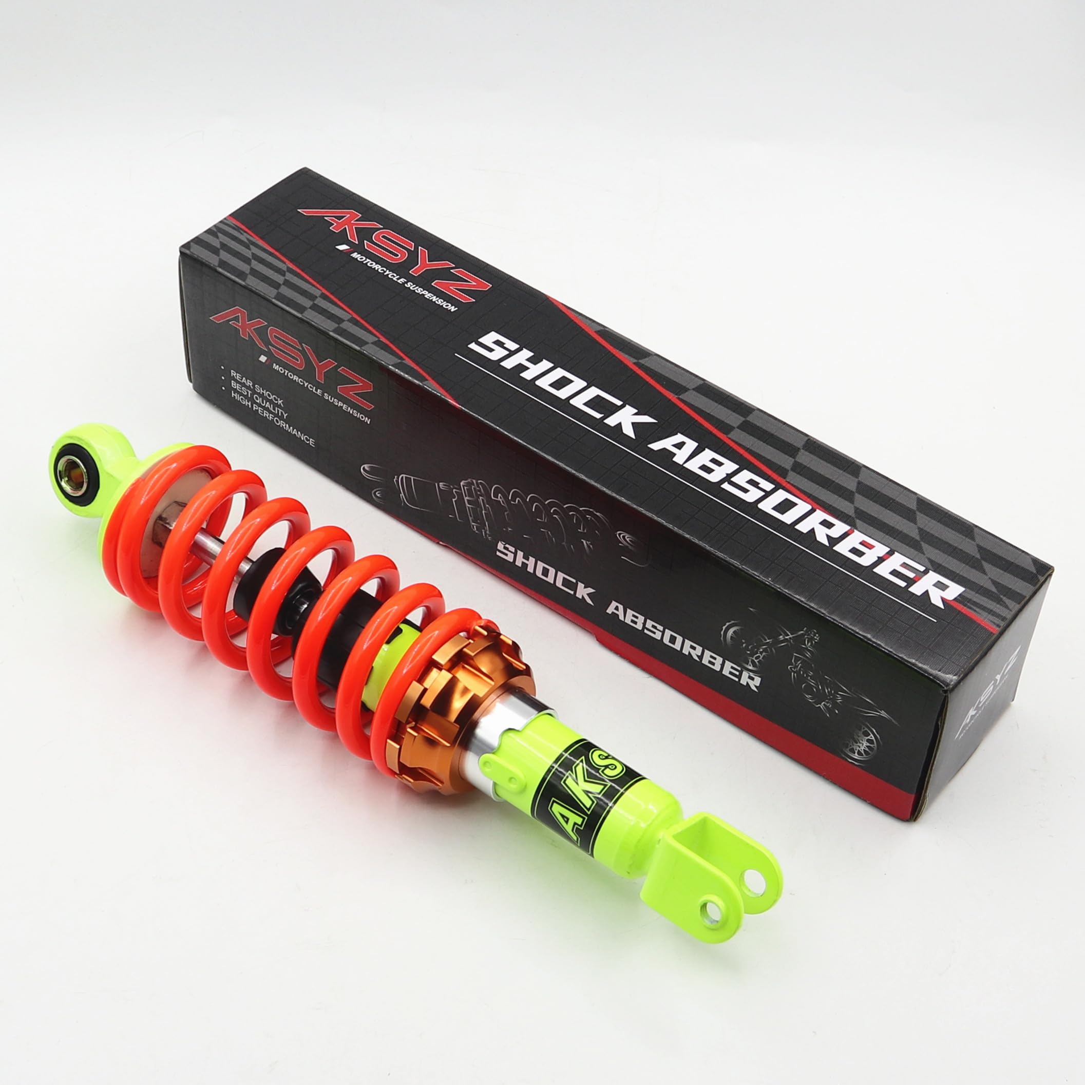 Aksyz 280Mm Motorcycle Rear Suspension Shock Absorber For Honda Navi110 Dio50 Yamaha Bw'S50 Aerox50 100 Jog50 Etc 50Cc 100Cc 125Cc Scooter