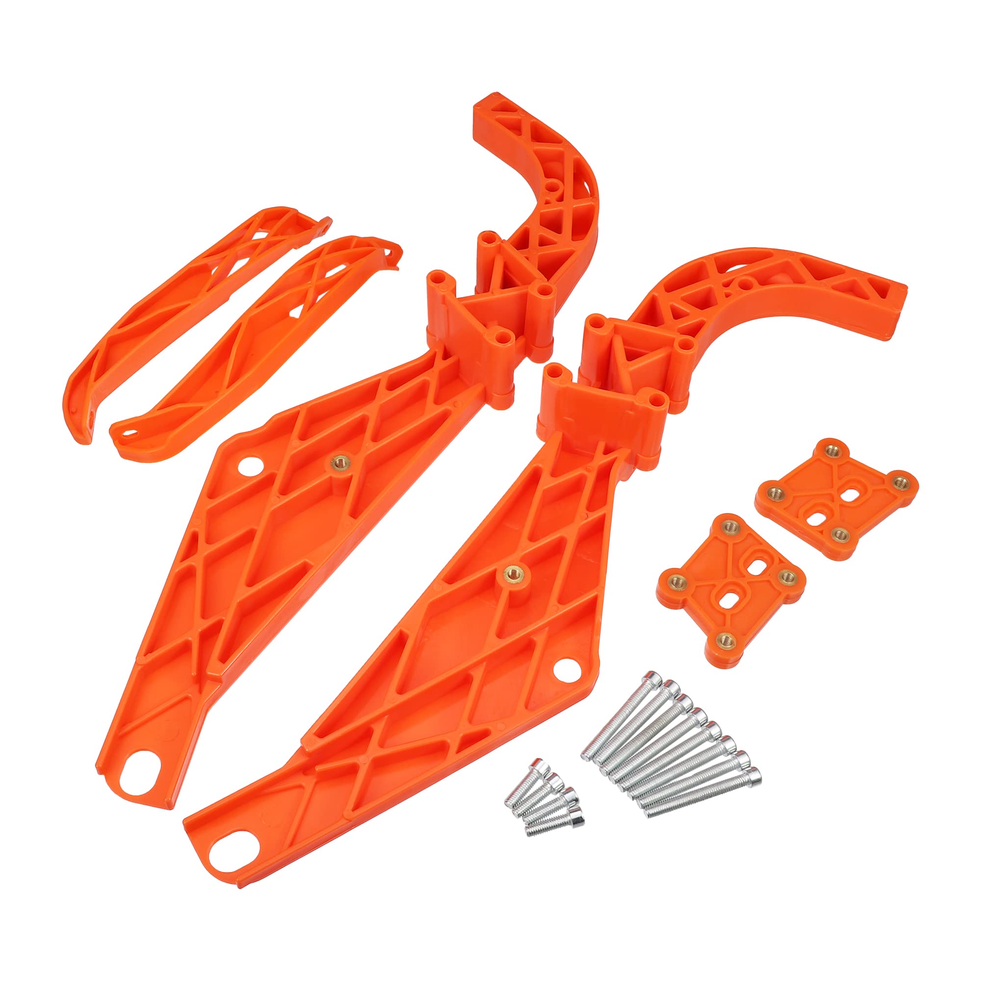 X Autohaux 1 Set Strong Arm Inner Fairing Batwing Support Speaker Brackets For Harley Touring Electra Flht Flhx 1996-2013 Orange