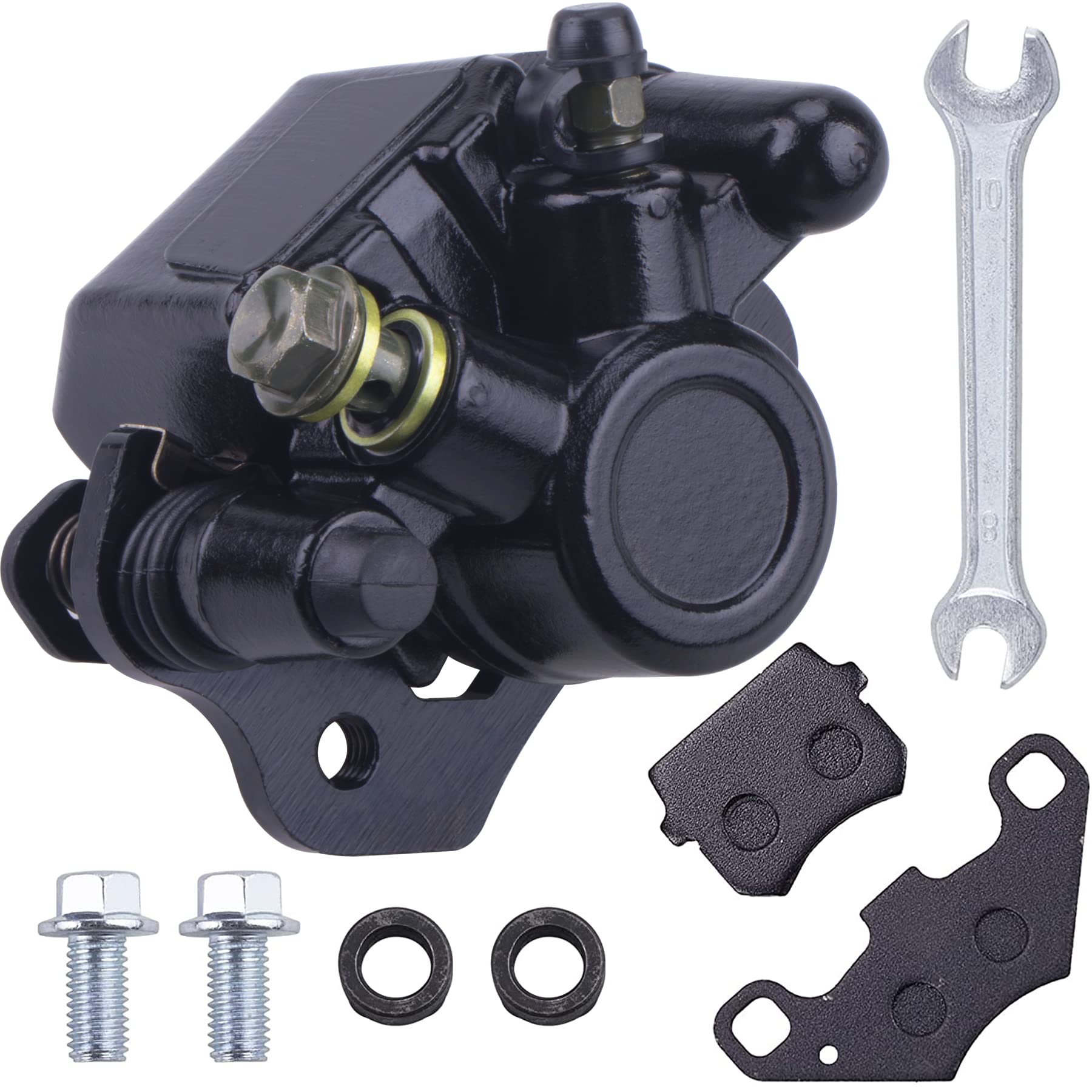 Mwmnun Chinese Rear Brake Caliper For Atv Coolster Taotao Kazuma Roketa Sunl Baja Kinroad 50Cc 70Cc 90Cc 110Cc 125Cc 150Cc 200Cc Four Wheeler Trailmaster Xrx 150 250 Gt Tomberlin Crossfire