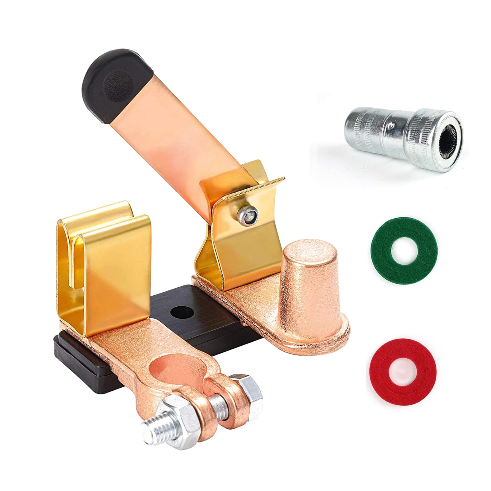 Gogonfly Master Battery Disconnect Switch, Heavy Duty Knife Blade 12V 24V Battery Cut Off Switch, Top Post Battery Power Shut Off Isolator For Car Marine Boat Rv Atv Motorcycle Vehicle