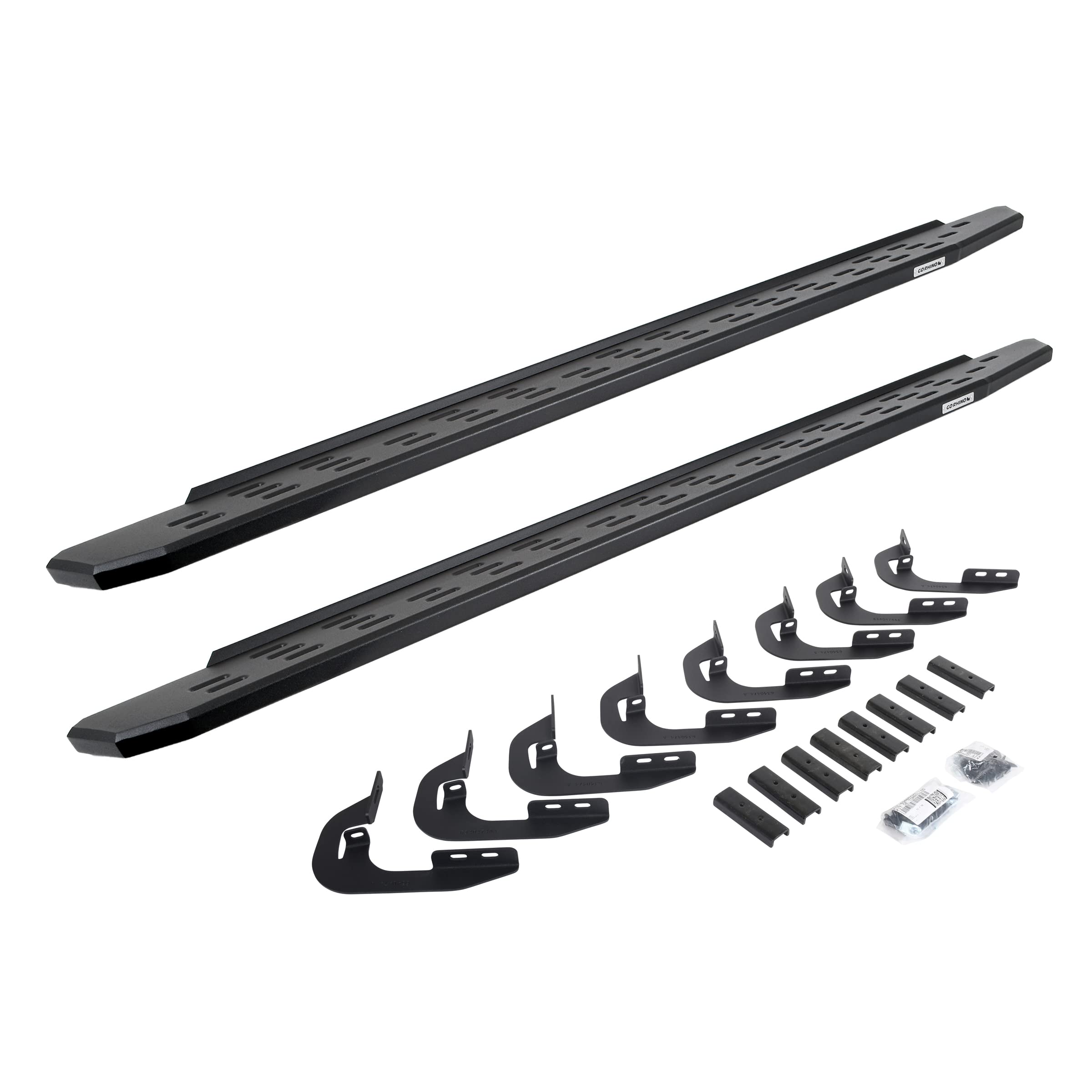 Go Rhino 69604787Pc Rb30 Running Boards With Mounting Bracket Kit For 14-19 Silverado 3500 Hd, Sierra 2500 Hd, Silverado 1500, Silverado 2500 Hd, Sierra 1500, Sierra 3500 Hd (Crew Cab Pickup)