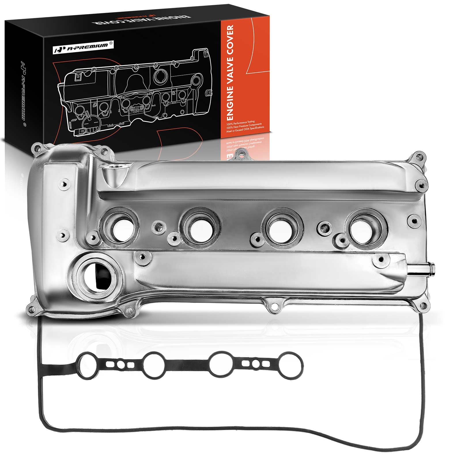 A-Premium Engine Valve Cover With Valve Cover Gasket Compatible With Toyota Camry 2002-2009, Corolla & Matrix 2009-2013, Highlander 2001-2007, Rav4 2004-2008, Solara 2002-2008, L4 2.4L (2Az-Fe)
