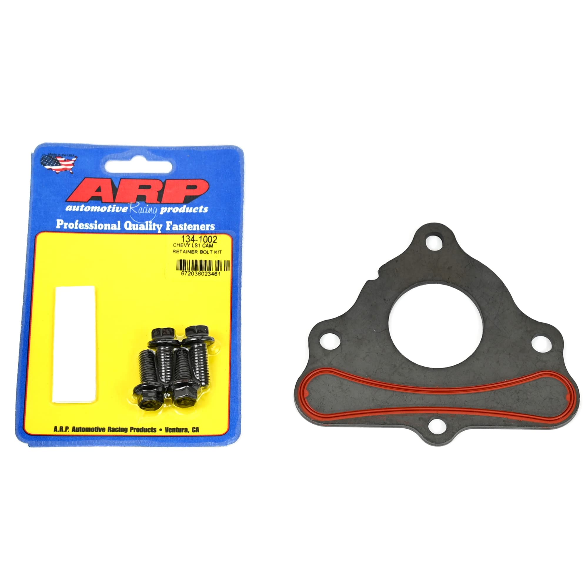 Michigan Motorsports Ls Camshaft Thrust Retainer Plate With Arp Bolt Kit 134-1002 | Fits Gm Gen Iii & Iv 4.8 5.3 6.0 6.2 Ls1 Lq4 Lq9 Ls2 Ls3 | Replaces Gm 12589016 | Non-Vvt