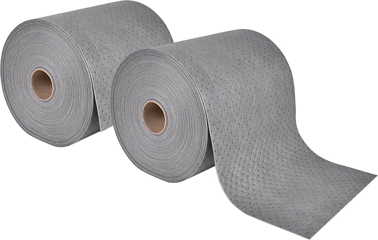 Aain 2Pack Heavy Duty Oil Absorbent Pads, Oil Maintenance Mat Roll For All Purpose Super Absorbent Mat Roll, Gray, 150' L X 15' W.(Lt010A2)