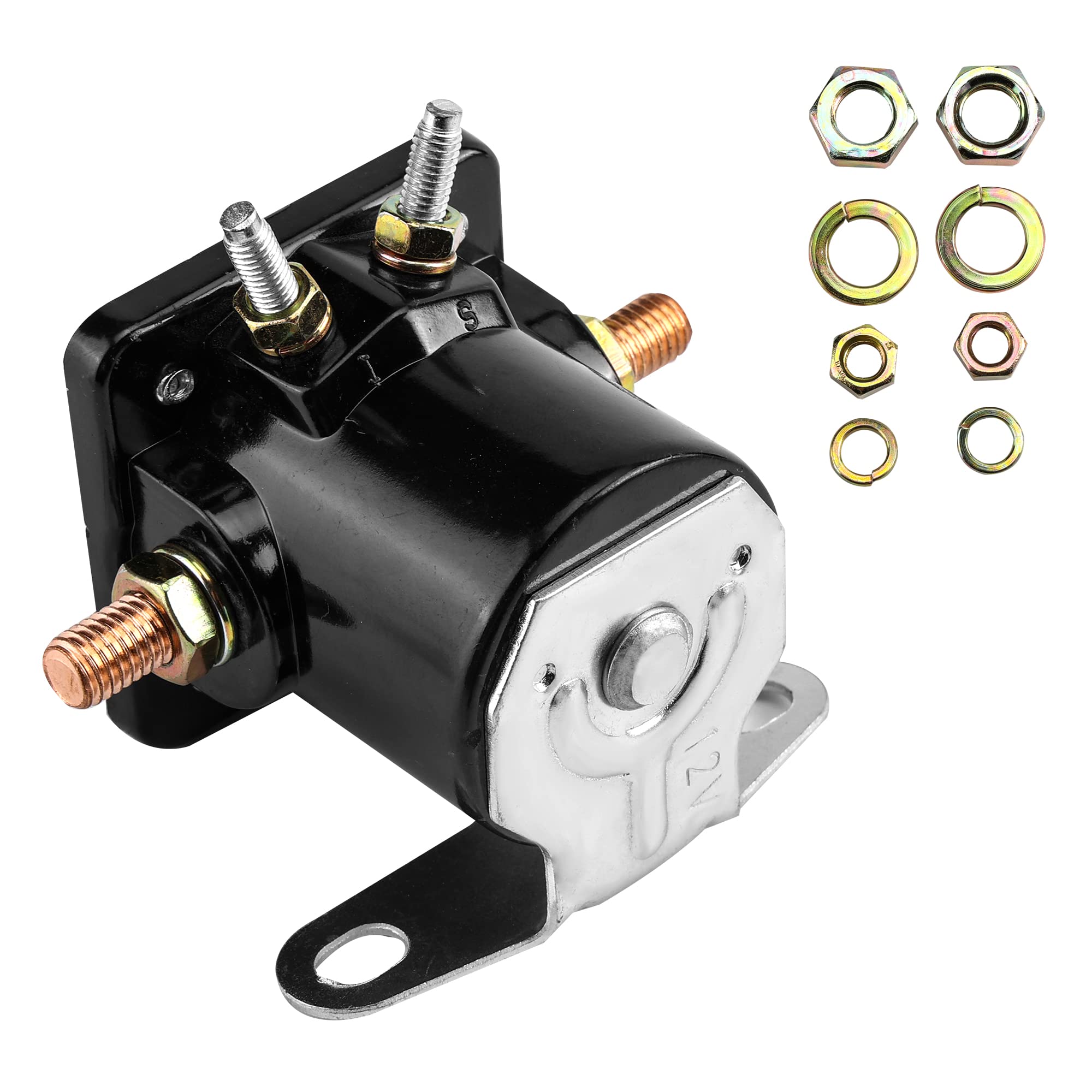 12V Starter Solenoid Relay Sw3, Rnigs New Hot Rod Starter Relay/Heavy Duty Intermittent Duty Solenoid Compatible With Ford Jeep Mercury Tractor Golf Cart