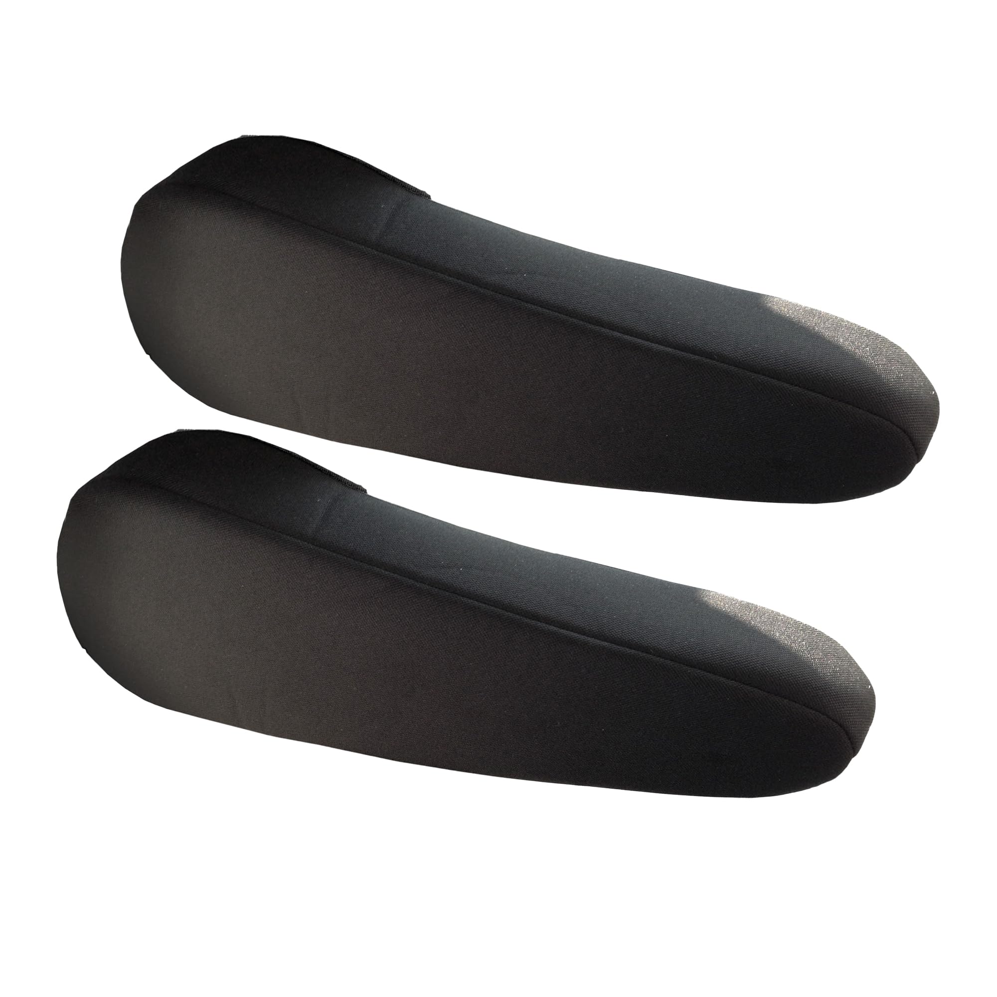 Fh Group Flat Cloth Fabric Armrest Cover Semi-Universal Fit, One Pair Black