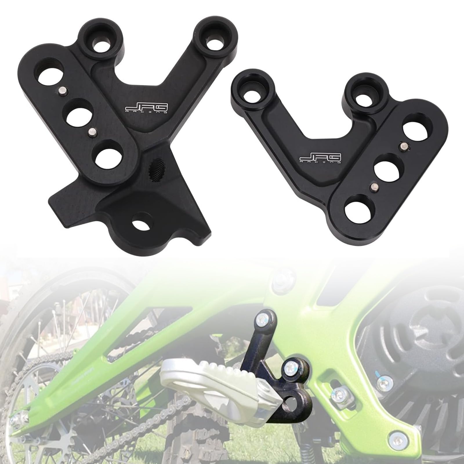 Jfg Racing Motorcycle Footbracket Sur Ron Foot Pegs Bracket Cnc Billet T6-6061 Aluminum Dirt Bike Foot Rest Bracket For Light Bee Sur-Ron X/S