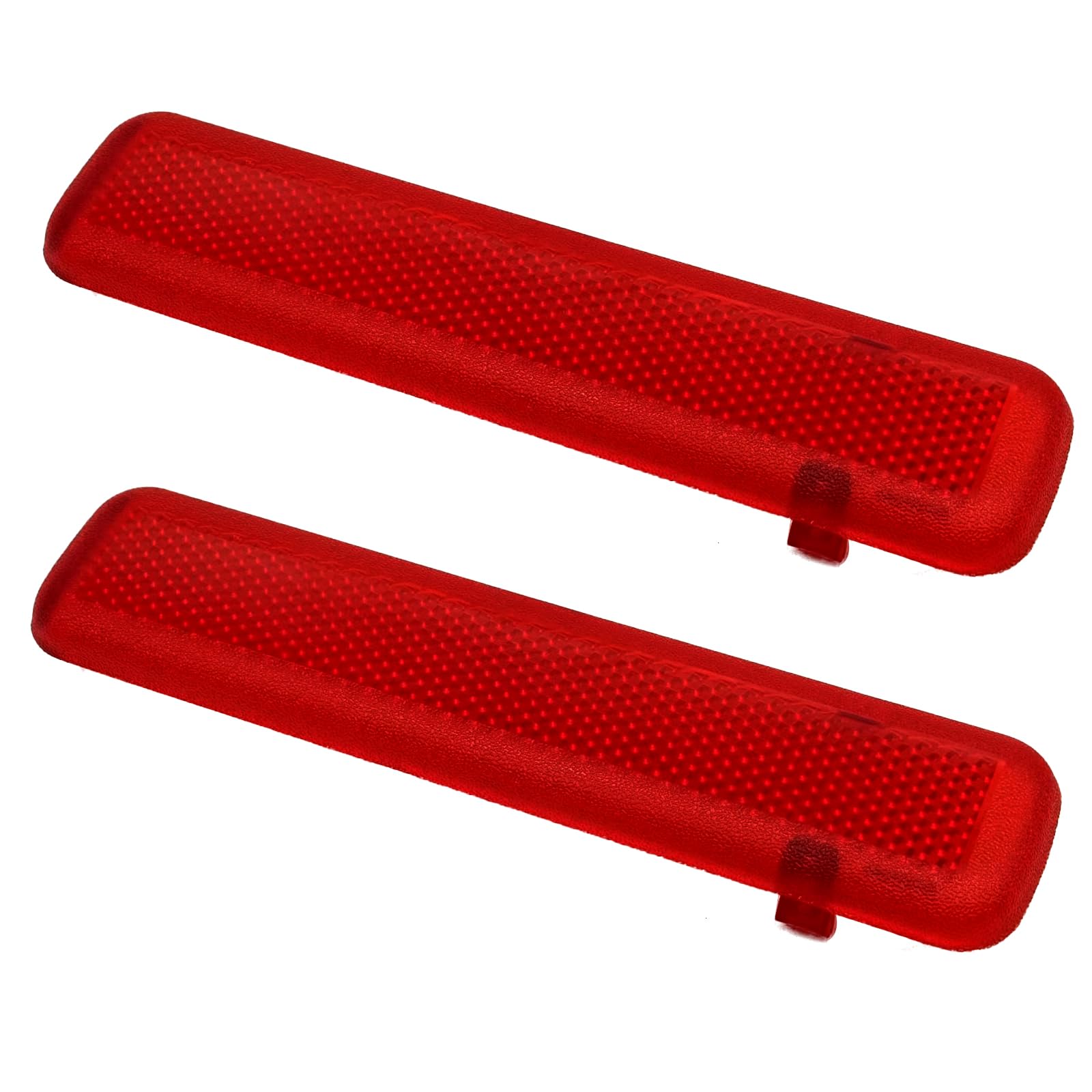 1 Pair Left Driver And Right Passenger Side Door Red Reflector Panel - Compatible With Chevrolet Gmc - Oem 15183155,15183156