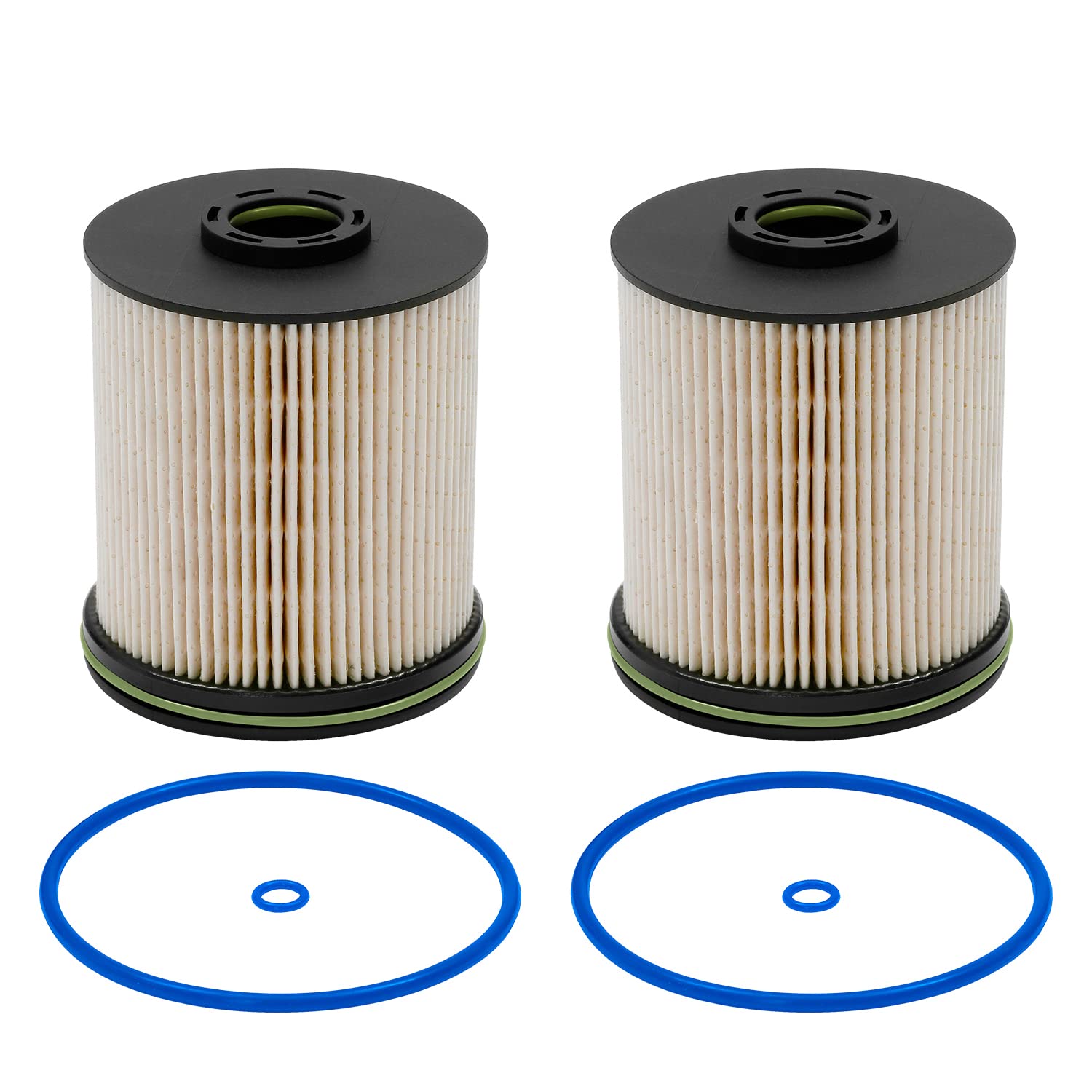 Tp1015 Fuel Filter For 6.6L Duramax Diesel Compatible With 2017-2024 Chevy Silverado/Gmc Sierra 2500Hd 3500Hd, 2014-2019 Chevy Cruze | Replaces# 23304096, 22937279, 23456595, With Seals (2 Pack)