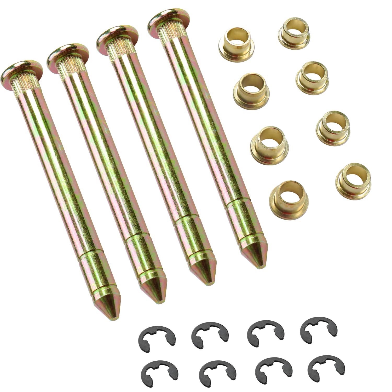 Door Hinge Pins Bushings Kit Compatible With Ford F150 F250 F350 Bronco F100 Door Hinge Roller Pin 4 Pins 2 Door