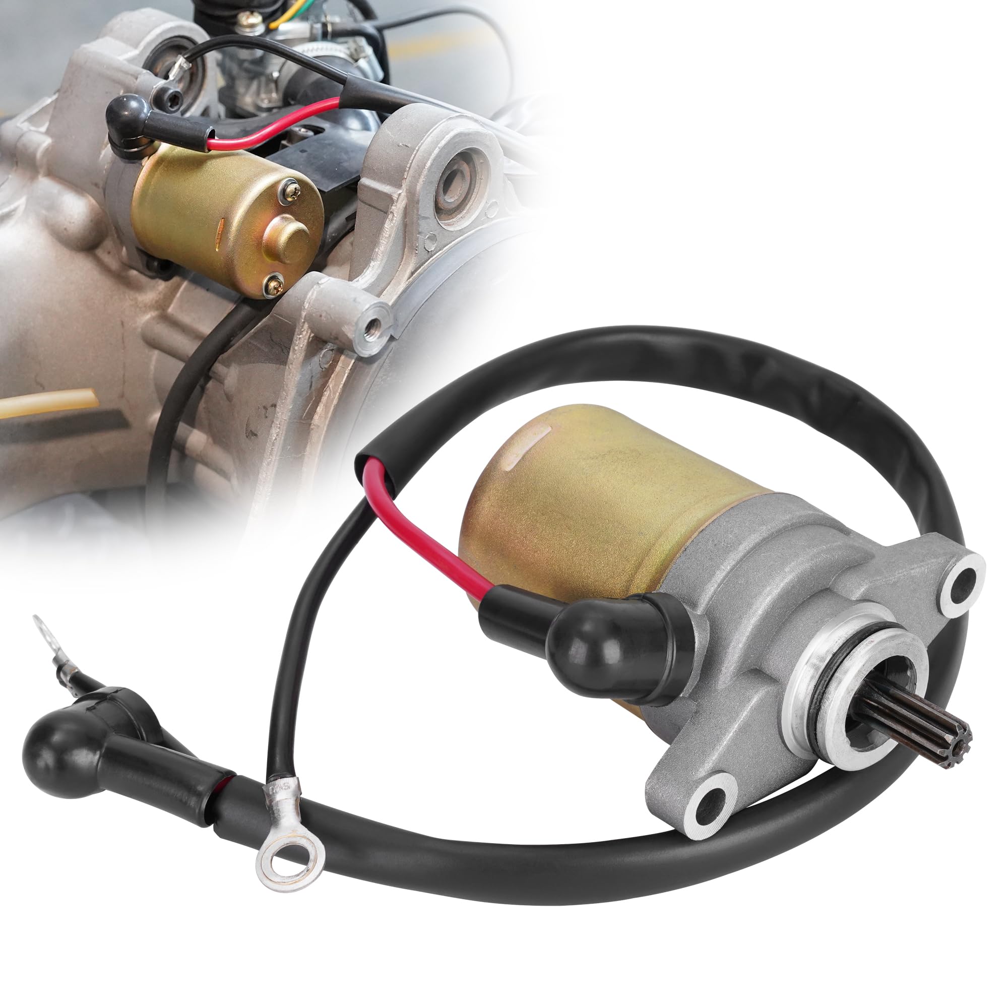 Starter Motor Compatible With Predator Sportsman Scramber 90 Outlaw 50 Atv, Replace Starter Oem Part # 0451692