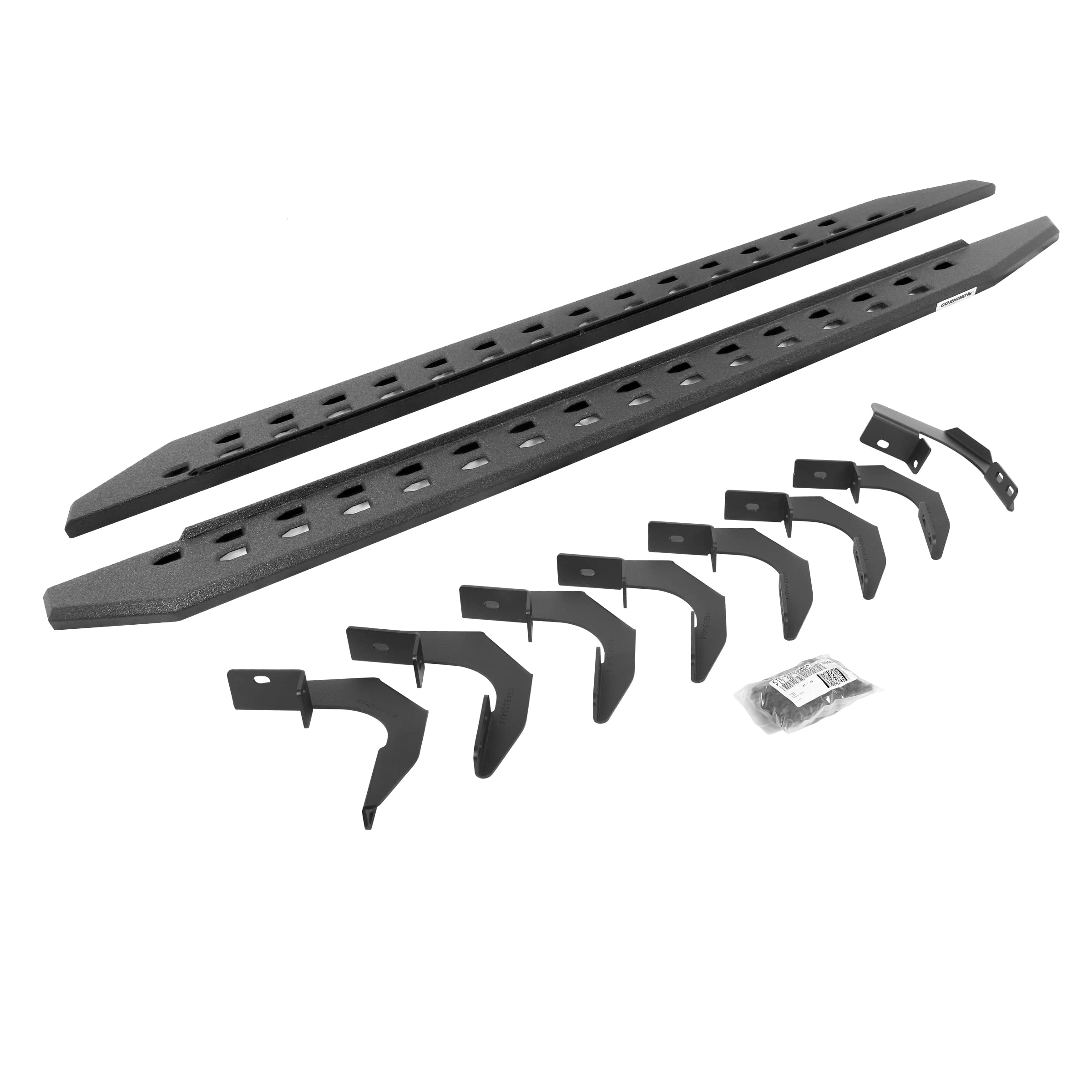 Go Rhino 69423580St Rb20 Slim Line Running Boards With Mounting Bracket Kit For Chevrolet 15-24 Colorado, Gmc 15-24 Canyon (Crew Cab Pickup)
