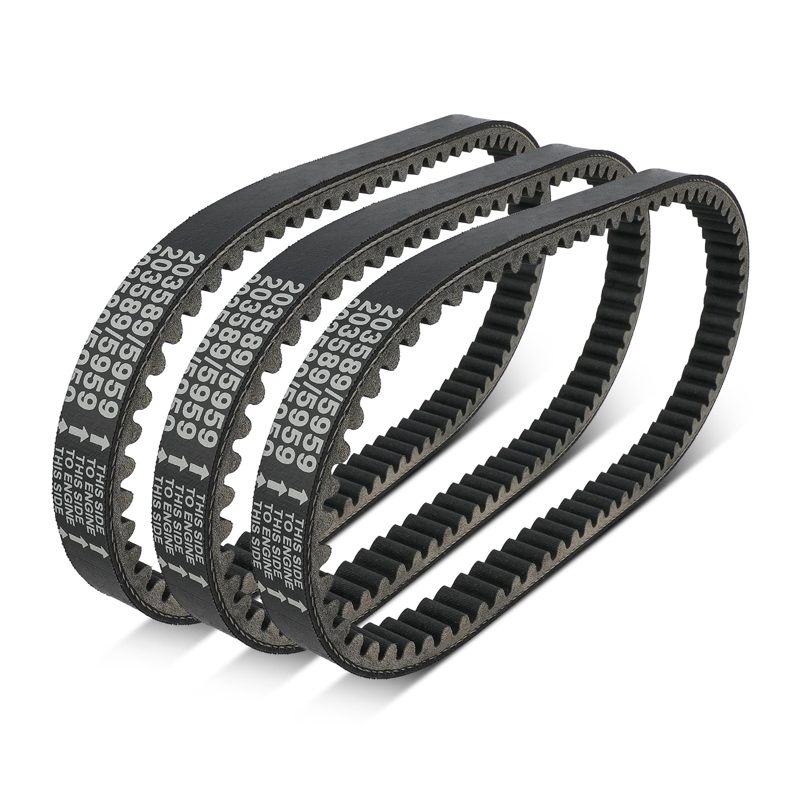 Frokom 30 Series Go Kart Drive Belt For Manco 5959 / Comet 203589 Kartco 7628 Ken-Bar Karts 5Hp-7Hp Engine Comet 30 Series Tav2 Bolt-3 Pack