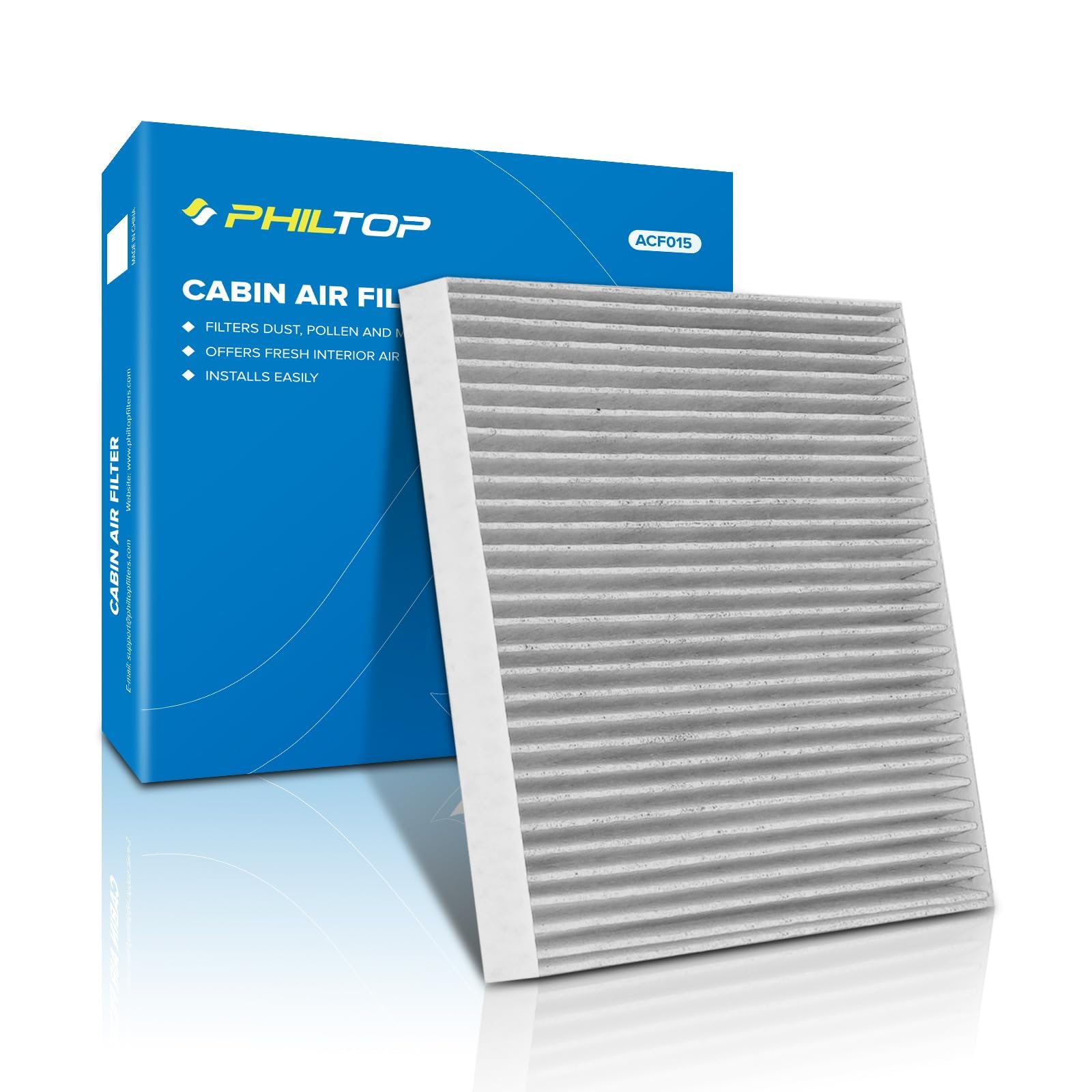 Philtop Cabin Air Filter, Replacement For Cf11819, Sonata 2011-2015, Optima 2011-2015, Equinox 2010-2017, Santa Fe(Sport/Xl), Terrain, Vue, Sedona, Premium Cabin Filter With Activated Carbon Filter