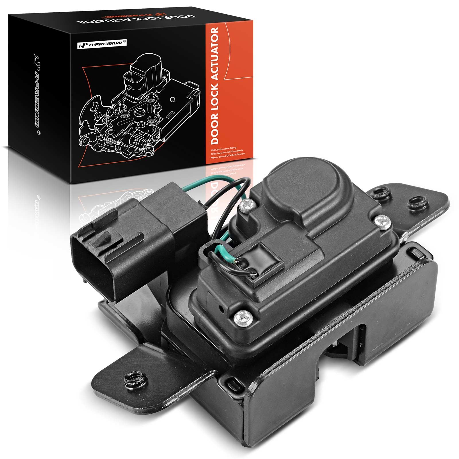 A-Premium 4-Pin Manual Liftgate Tailgate Trunk Latch Lock Actuator Compatible With Buick Cadillac Chevy Gmc Pontiac Saturn Vehicles - Enclave Escalade Srx Suburban Yukon Terrain Torrent, Not For 6-Pin