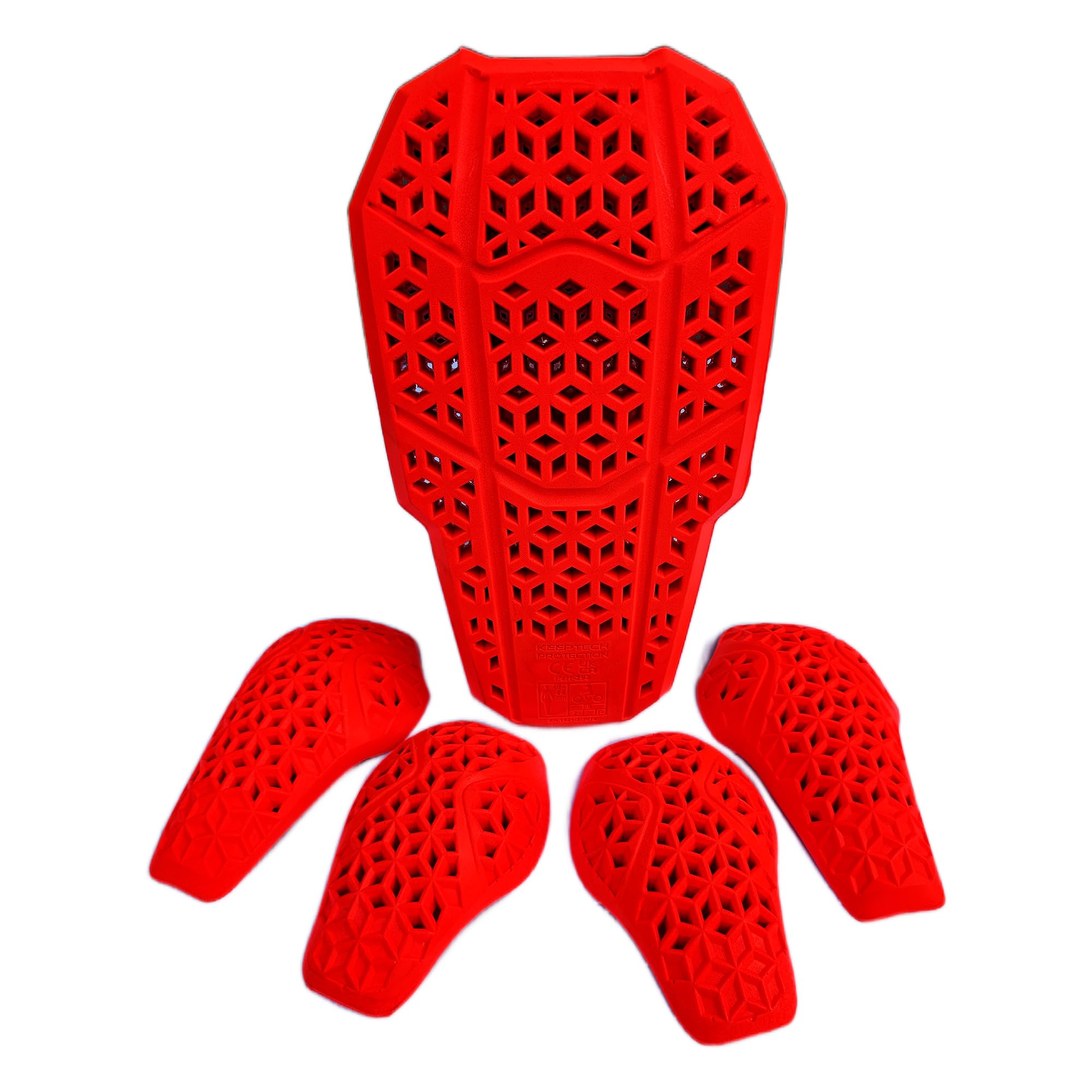 Ce Level 2 Certified Armor Pads, Level 2 Approved Back, Shoulder And Elbows Armor Protector Inserts For Motorcycle Jackets