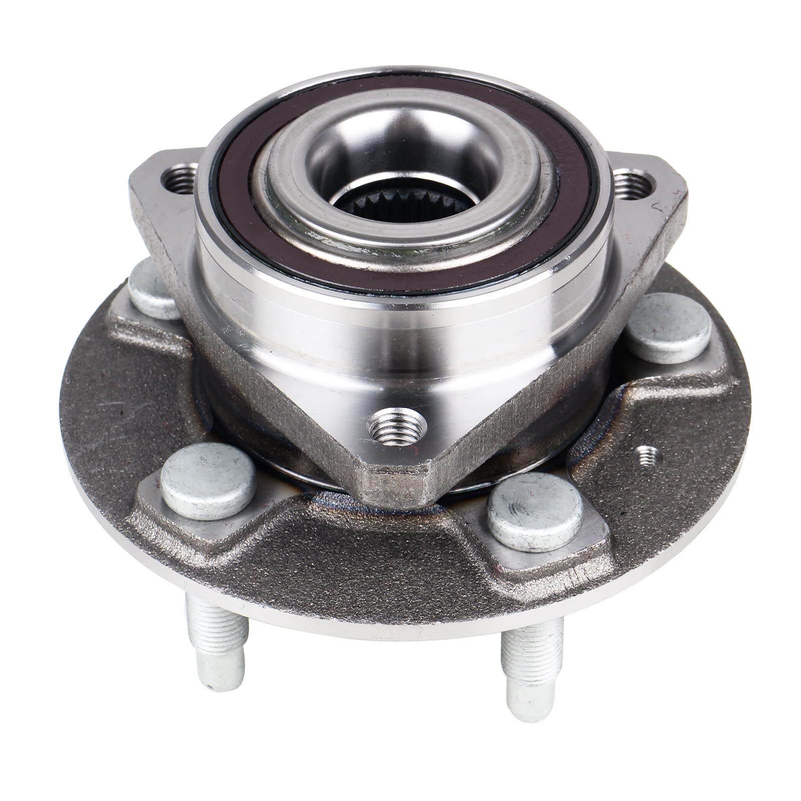 Kusatec 513288 Front/Rear Wheel Hub & Bearing Assembly Compatible With For Buick Allure/Lacrosse/Regal, For Chevy Impala/Equinox/Malibu, Gmc Terrain, Saab 9-5, 5 Lug W/Abs