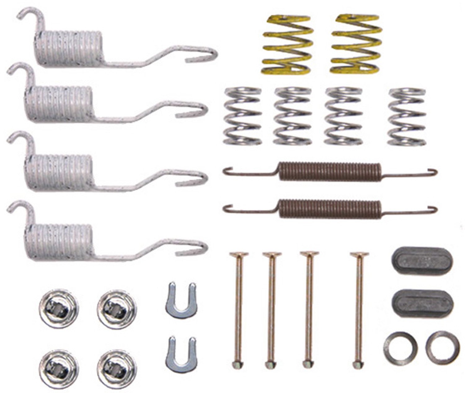 Acdelco Professional 18K584 Rear Drum Brake Spring Kit With Springs, Pins, Retainers, Washers, And Caps