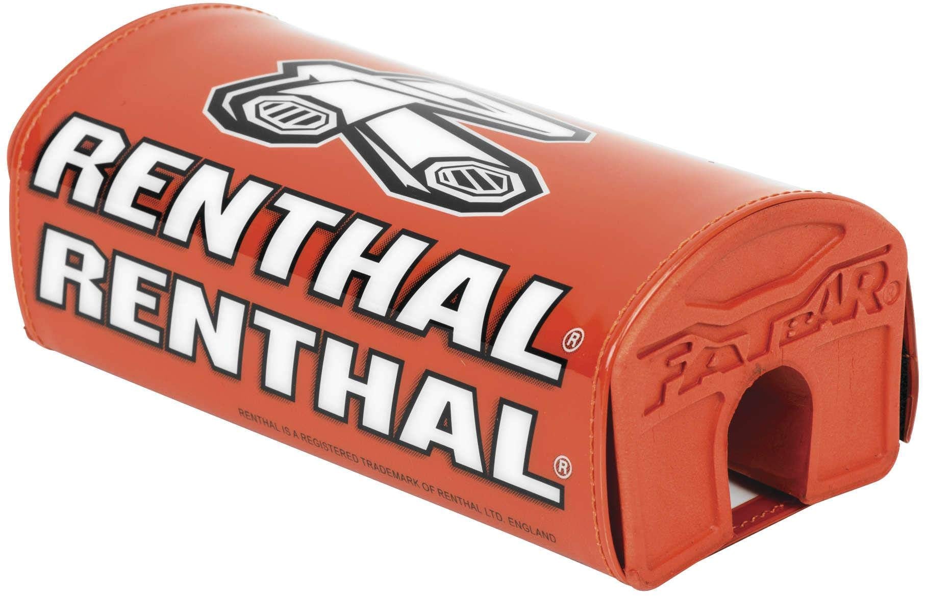 Renthal P328 Limited Edition Fatbar Pads Off-Road Motorcycle Accessories - Orange/One Size