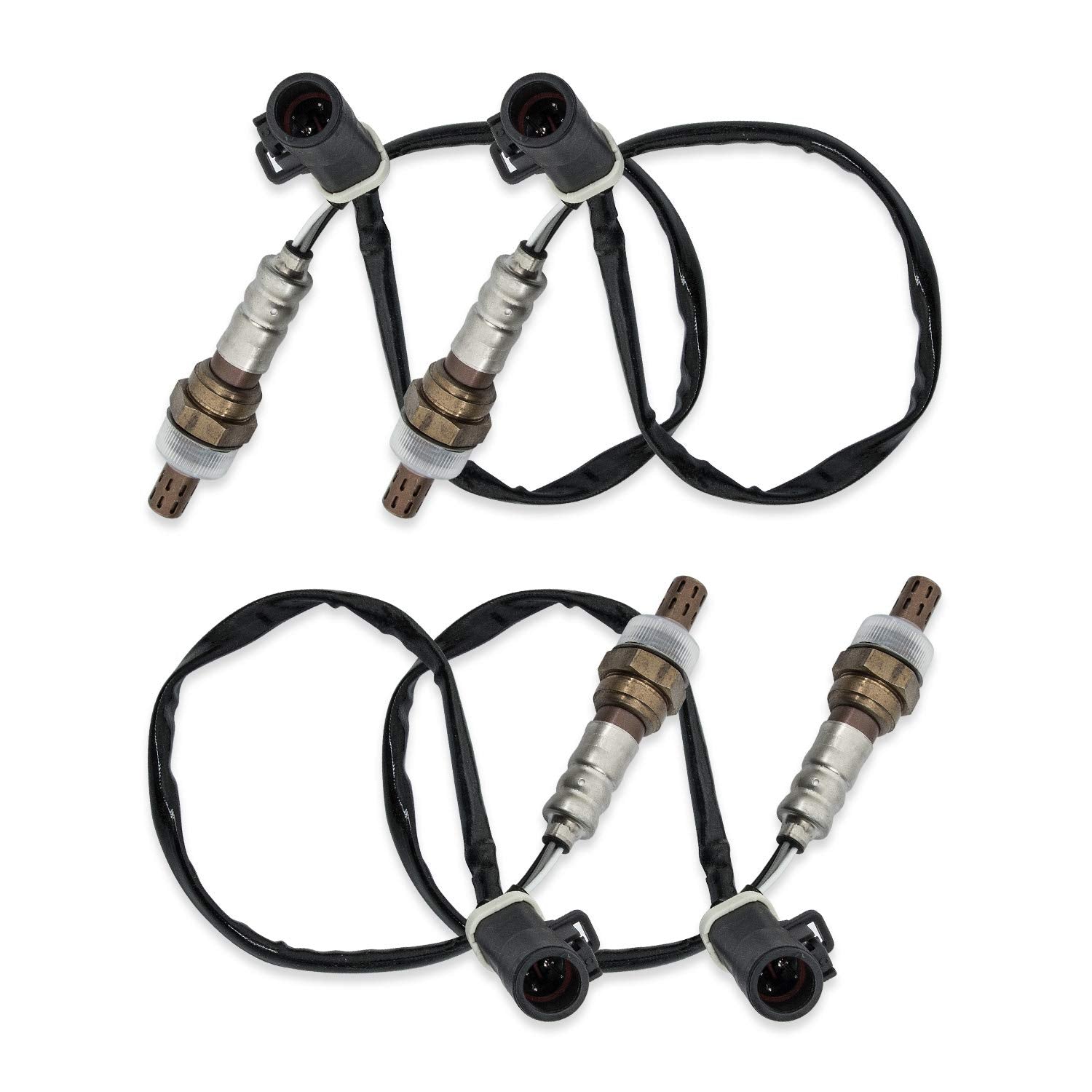 O2 Oxygen Sensor 15717 Downstream Upstream Compatible With 1990-2014 Ford F150 F250 F350 Ranger Escape Explorer Lincoln Mazda Mercury Replaces 15716 15718 Set Of 4