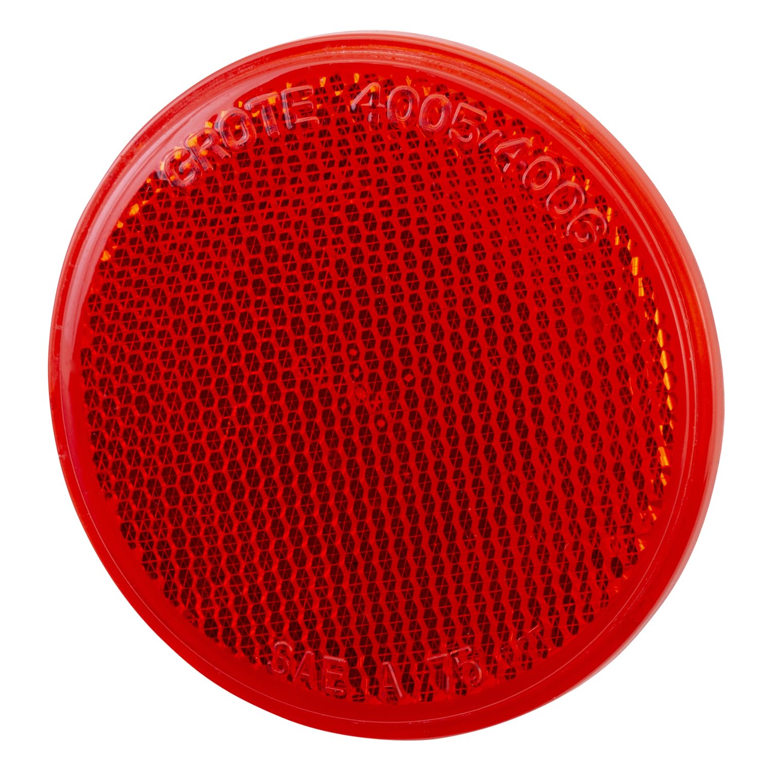Grote 40062 Red 3' Round Sealed Stick-On Reflector
