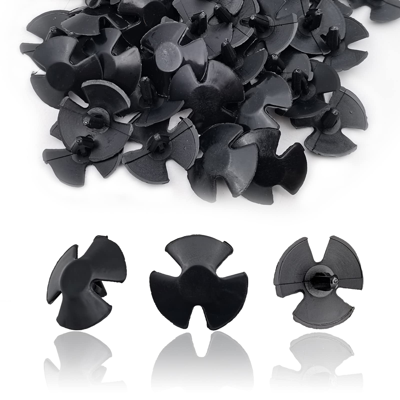 20Pcs Hood Insulation Retainers Oem 4878883Aa Replace Lh Lhs Nylon Clip Plastic Retainers Fasteners Push Type Push Pin Screws Compatible With Chrysler, Jeep, Dodge, Ram