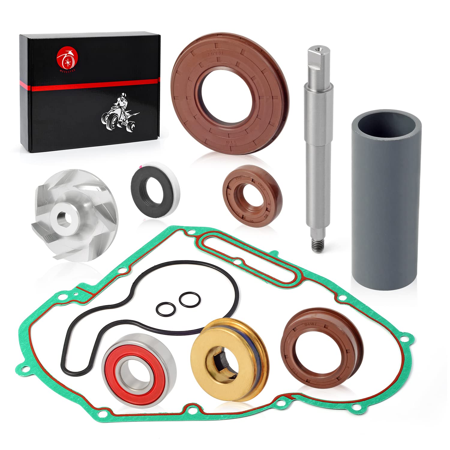 Water Pump Seal Rebuild Kit Impeller + Driver + Shaft + Oil Seal + Cover Gasket For Polaris Rzr 800 Ranger 700 800 Sportsman 600 700 800 2002-2014