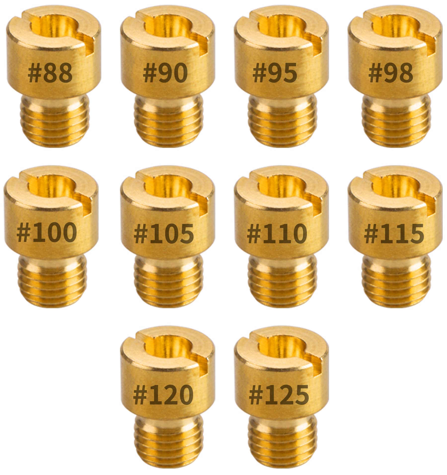 Oraevy Carburetor Main Jet Kit Replace Fit For Vm22 Predator 212Cc Gx160 Honda Gx200 Ct200U 196Cc Kt196 Clones Go Kart Mini Bike Race Kart Dirt Bike Pit Bike Atvs Pack-15 From 88# To 125#