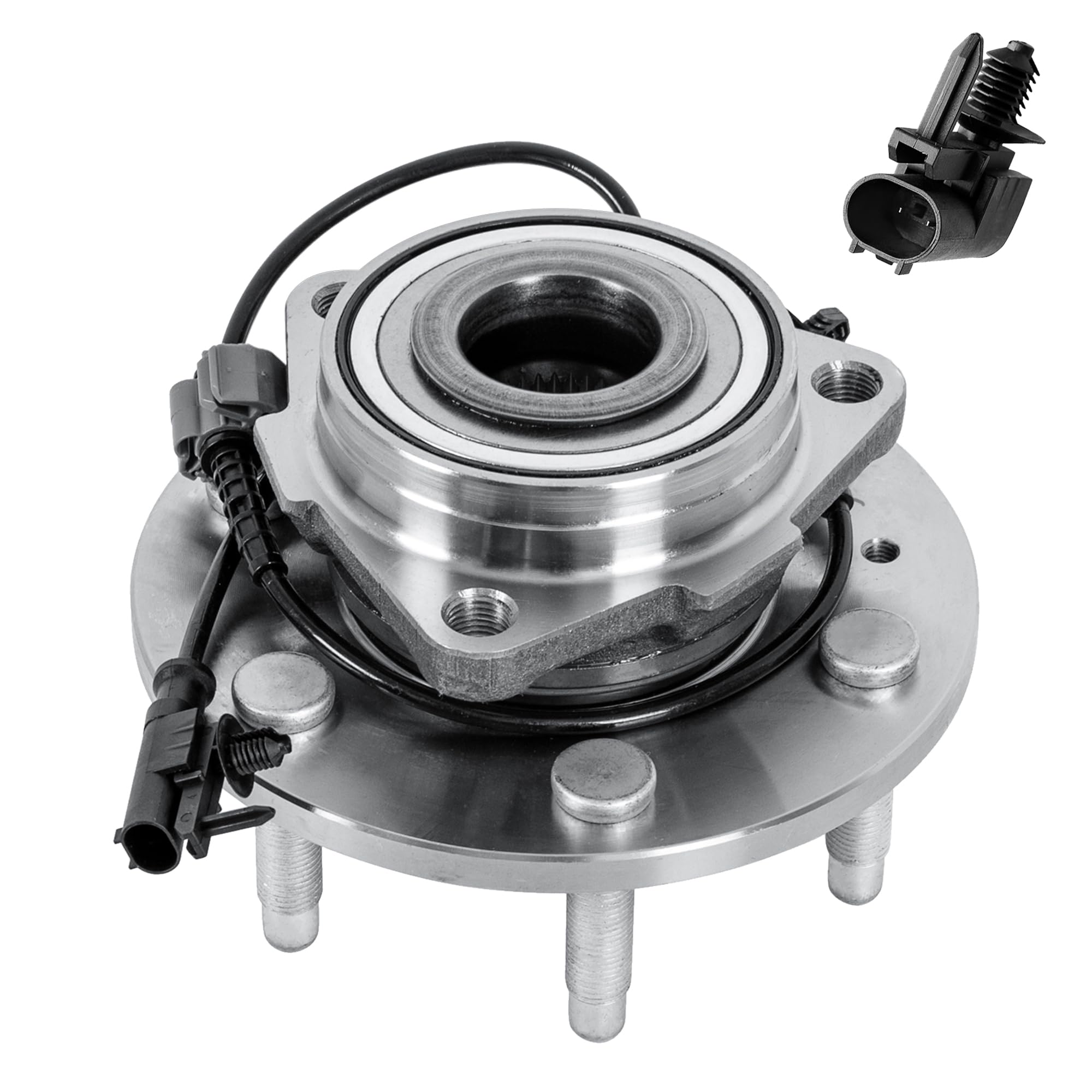 Everestway 515096 4Wd Front Wheel Hub Bearing Assembly W/Abs Compatible With Chevrolet Chevy Silverado Suburban Avalanche Tahoe Cadillac Escalade 1 Pc