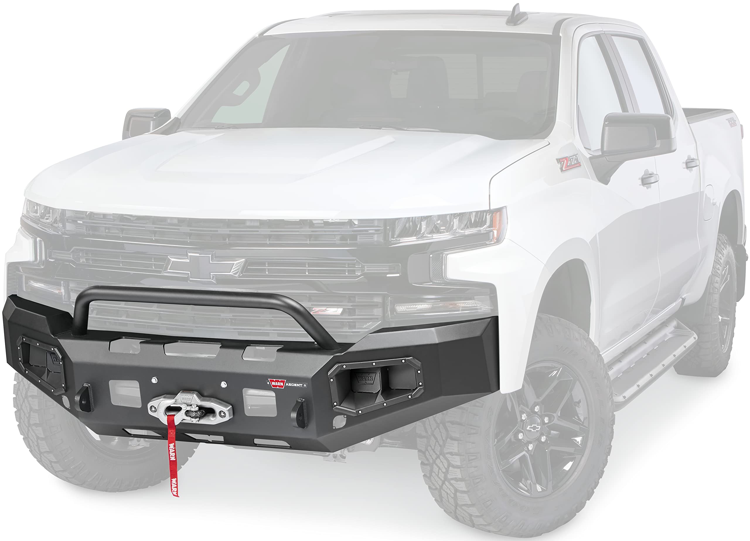 Warn 105785 Ascent Front Bumper, Fits: Chevrolet Silverado 1500 Trucks (2019-2021)