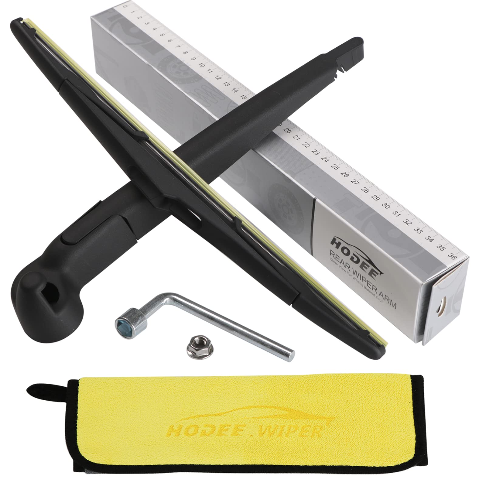 Rear Wiper Arm Blade Nut Set Replacement For Jeep Wrangler Jk 2007-2018,Rear Wiper Cover Accessories Assembly, Wiper Cap Set For Back Windshield Window, Oe: 68002490Ab